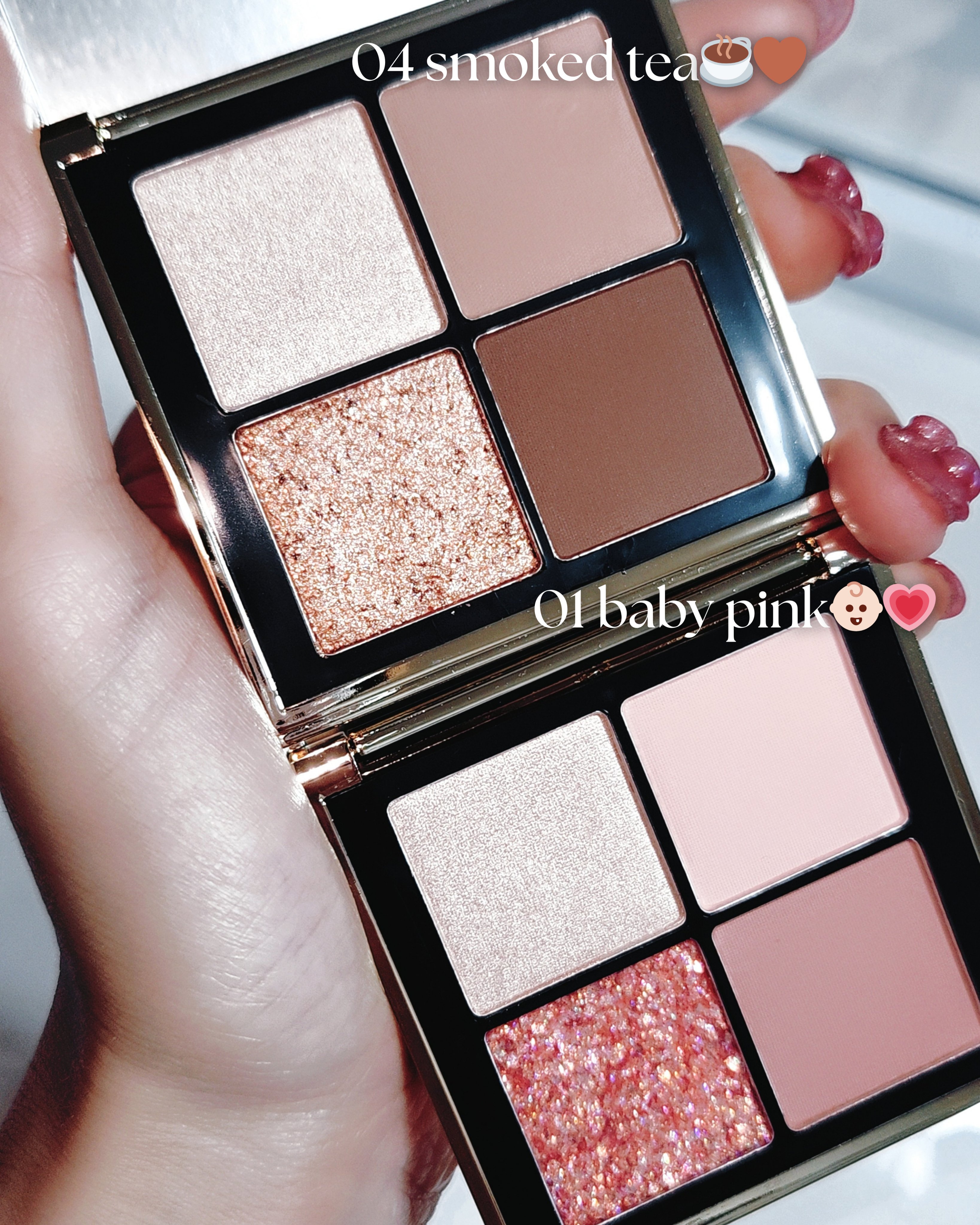 4色アイシャドウパレット/MOKA Japan cosmetics/アイシャドウパレットを使ったクチコミ（2枚目）