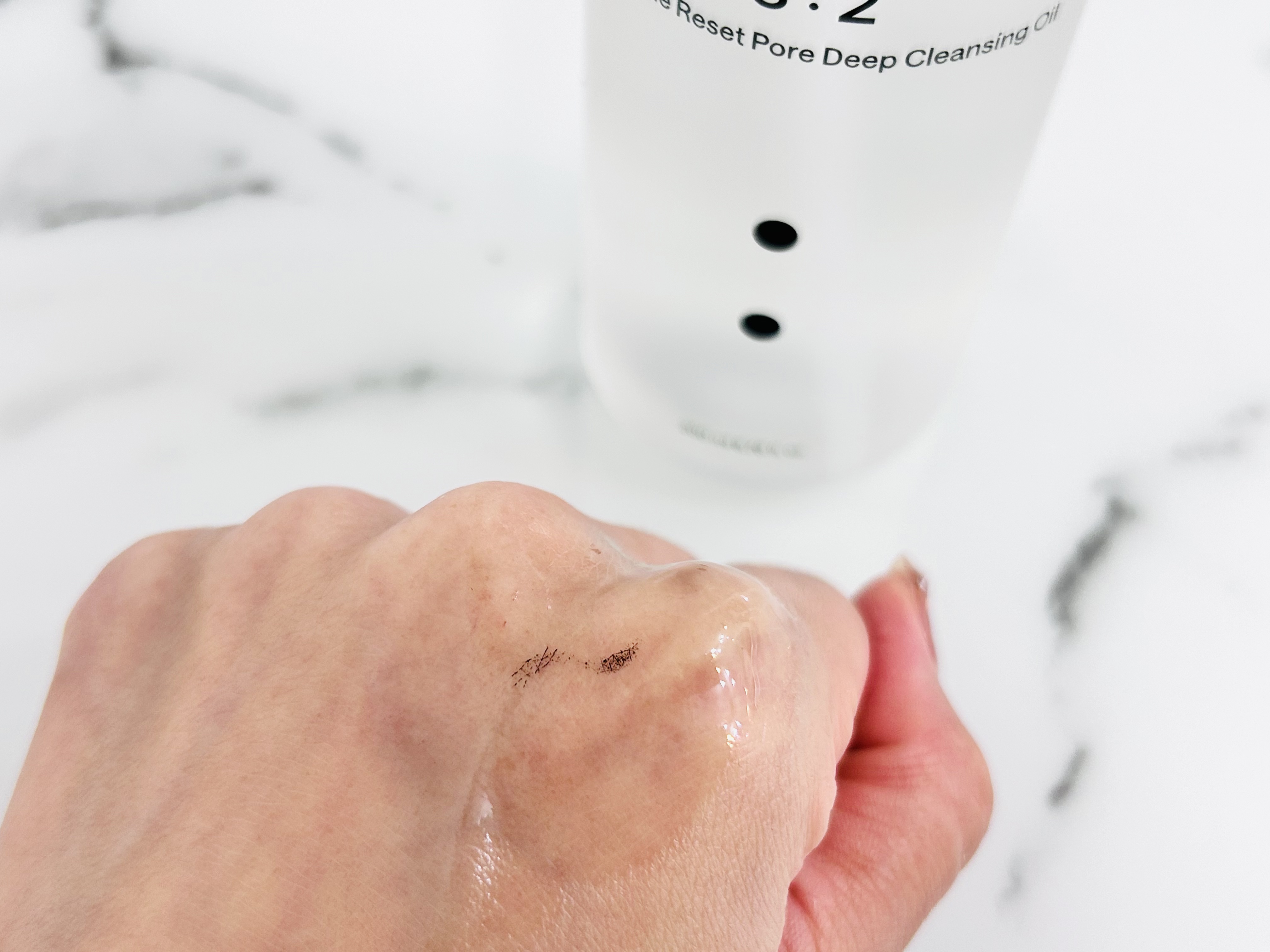 スクアレンリセットポアディープクレンジングオイル/B:lab/オイルクレンジングを使ったクチコミ（3枚目）