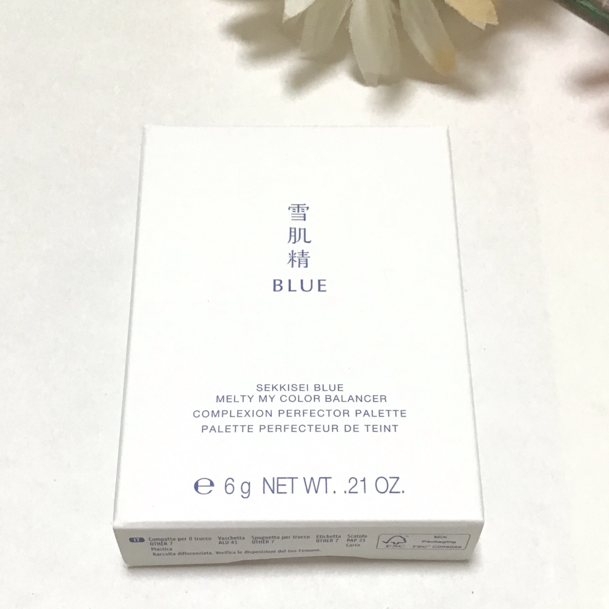 雪肌精 BLUE　メルティ マイ カラー バランサー/雪肌精/パレットコンシーラーを使ったクチコミ（1枚目）