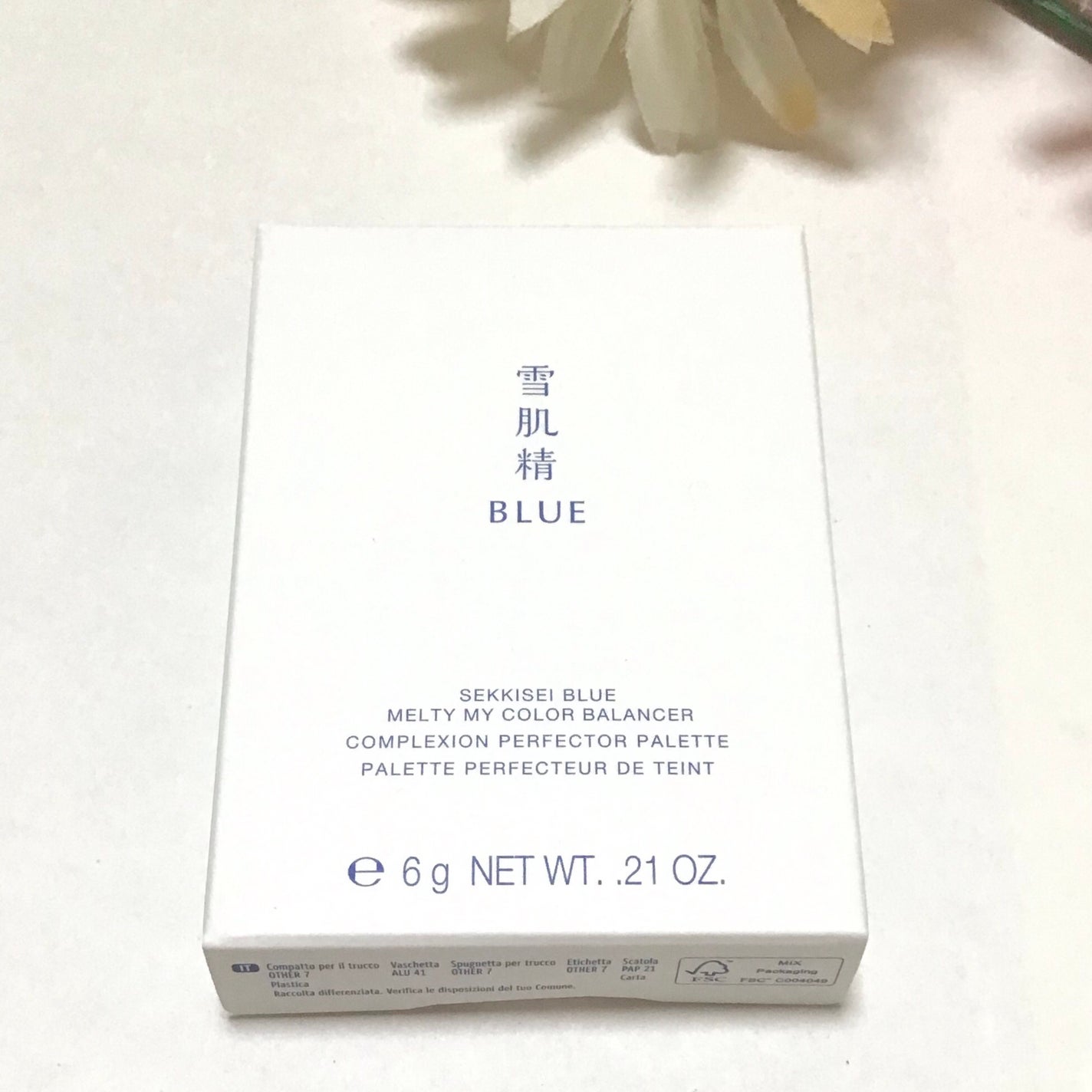 雪肌精 BLUE メルティ マイ カラー バランサー/雪肌精/パレットコンシーラーを使ったクチコミ(1枚目)