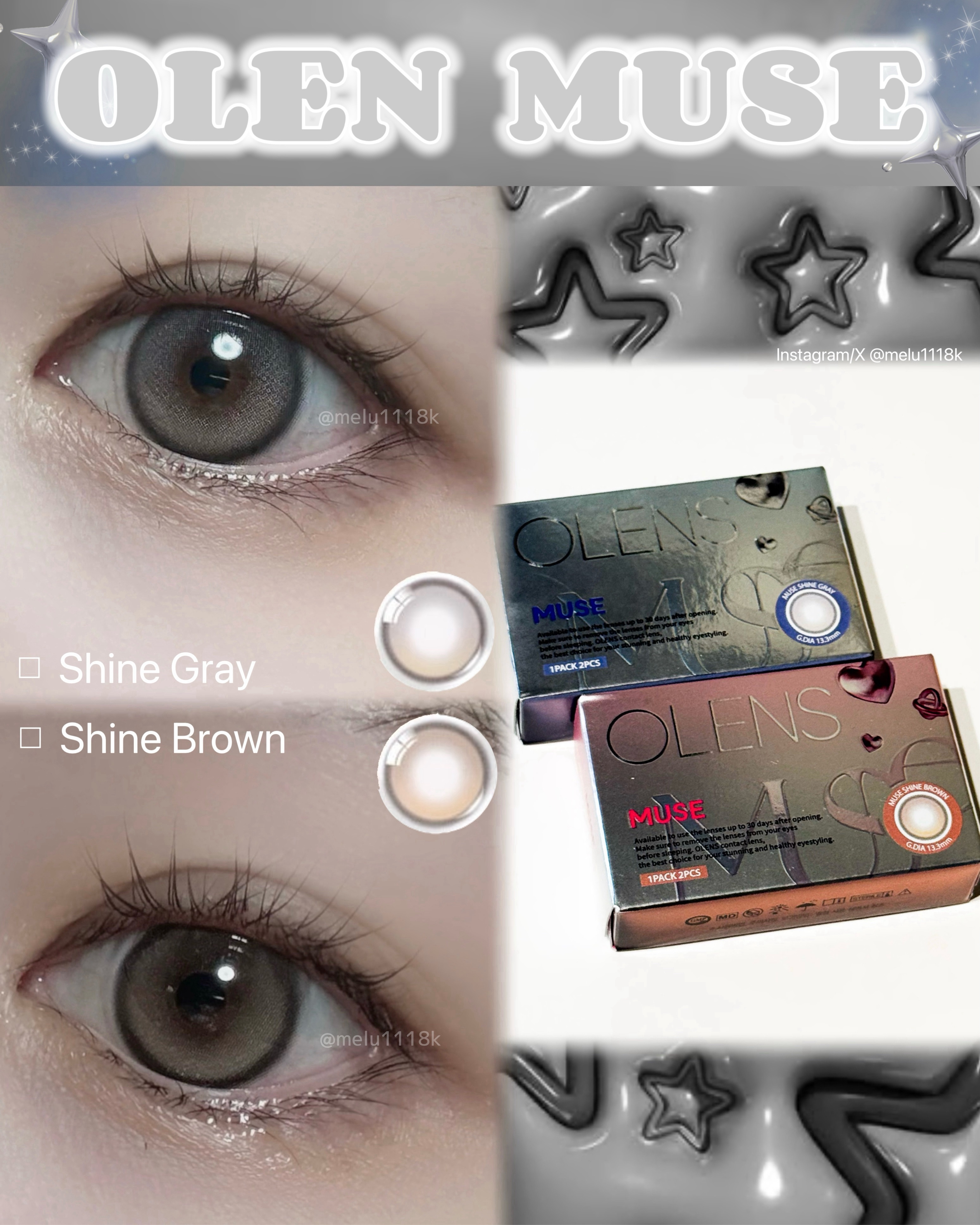 MUSE 1month/OLENS/１ヶ月（１MONTH）カラコンを使ったクチコミ（1枚目）