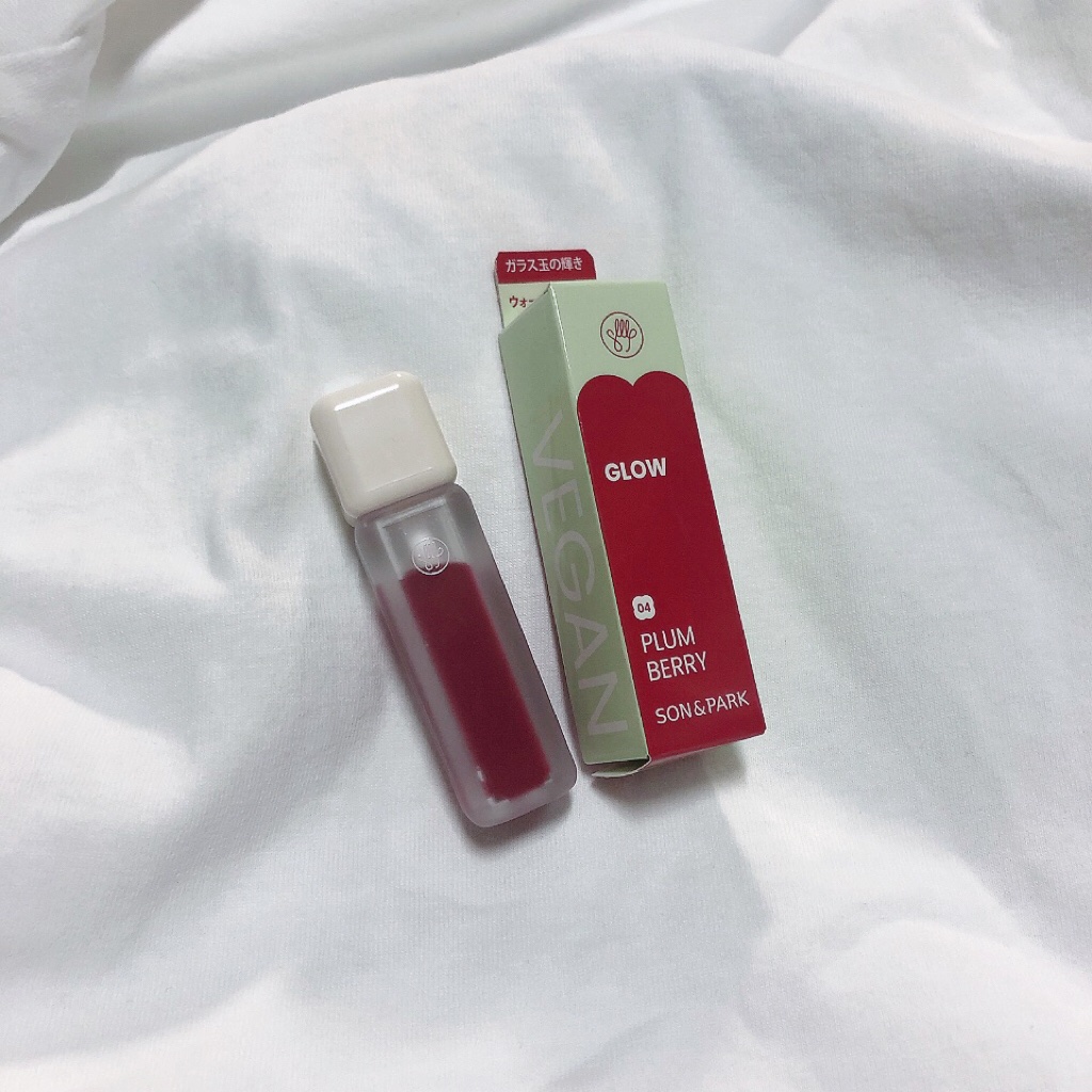 Arti Water Glow Tint #04 Plum Berry/SON&PARK/口紅を使ったクチコミ（2枚目）