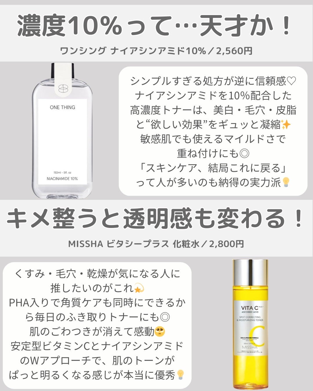 ナイアシンアミド化粧水/ONE THING/化粧水を使ったクチコミ(7枚目)
