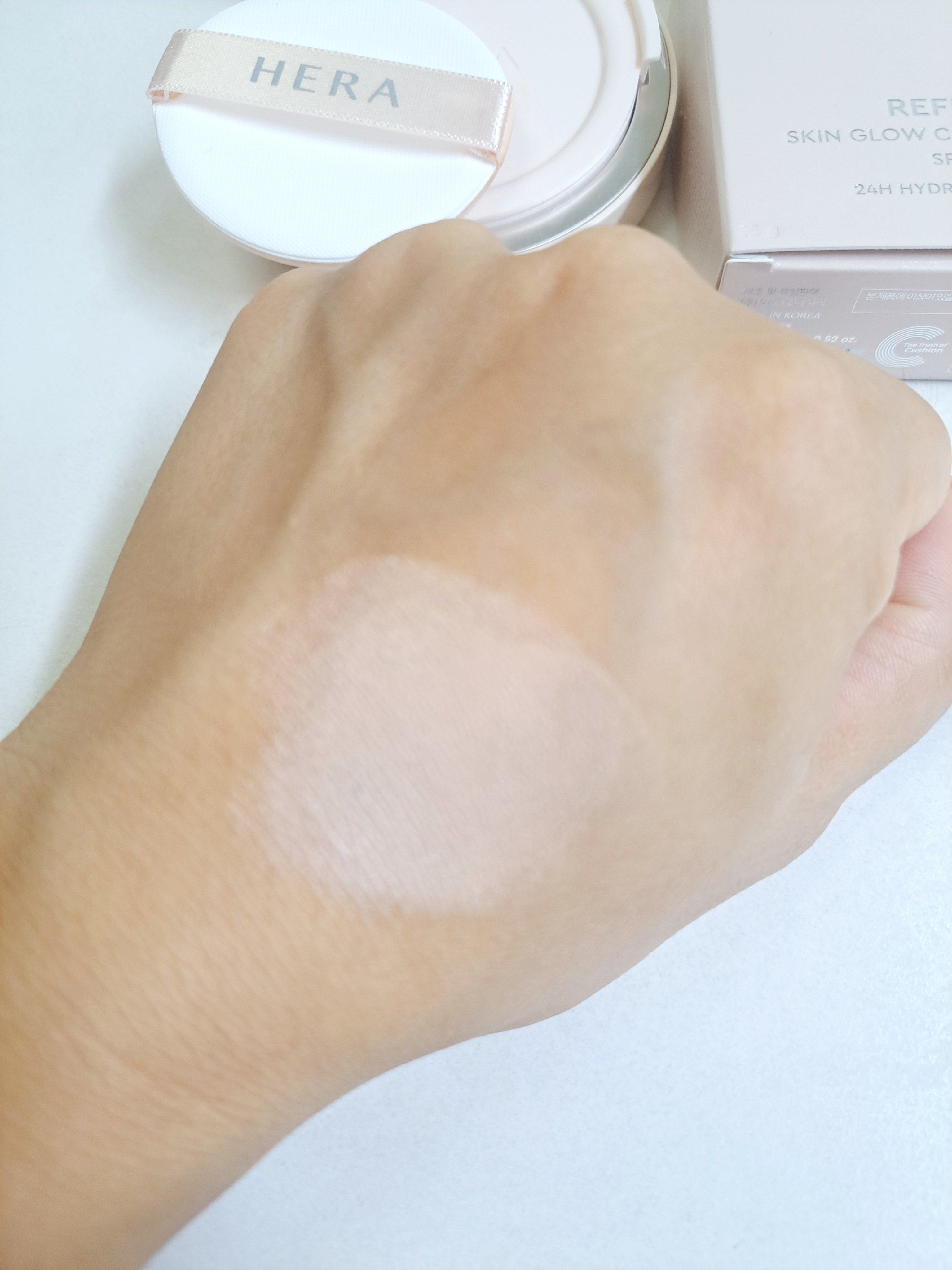 リフレクション スキン グロウ クッション ファンデーション/HERA/クッションファンデーションを使ったクチコミ（3枚目）