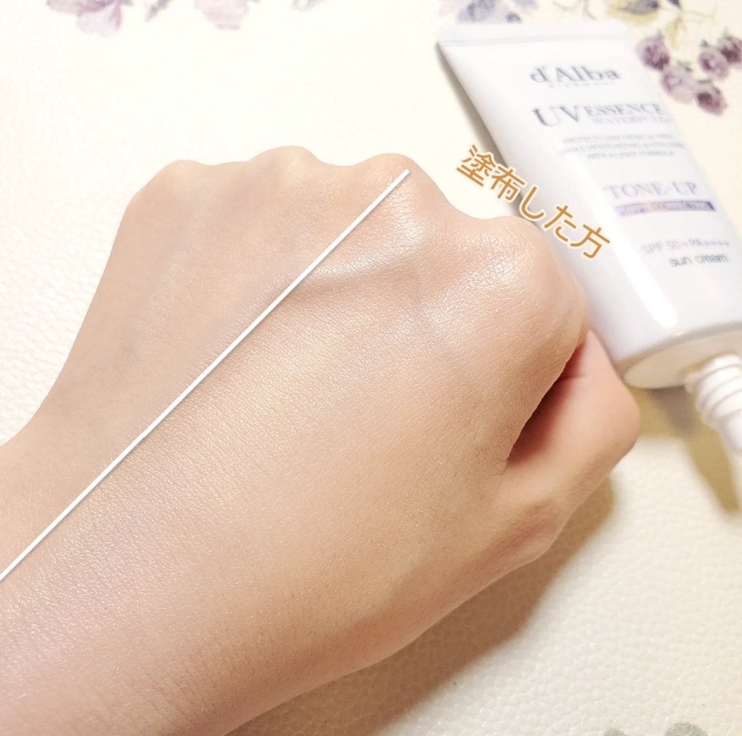 ダルバ ウォータフル トーンアップ サンクリーム(パープル)/ダルバ/日焼け止めクリームを使ったクチコミ(5枚目)