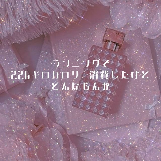 走ったから少しくらい食べていいやって思っちゃいそうだけど

大したカロリーではないみたい(´；ω；｀)

分数とか距離じゃなくてカロリー見たら頑張れる気がする