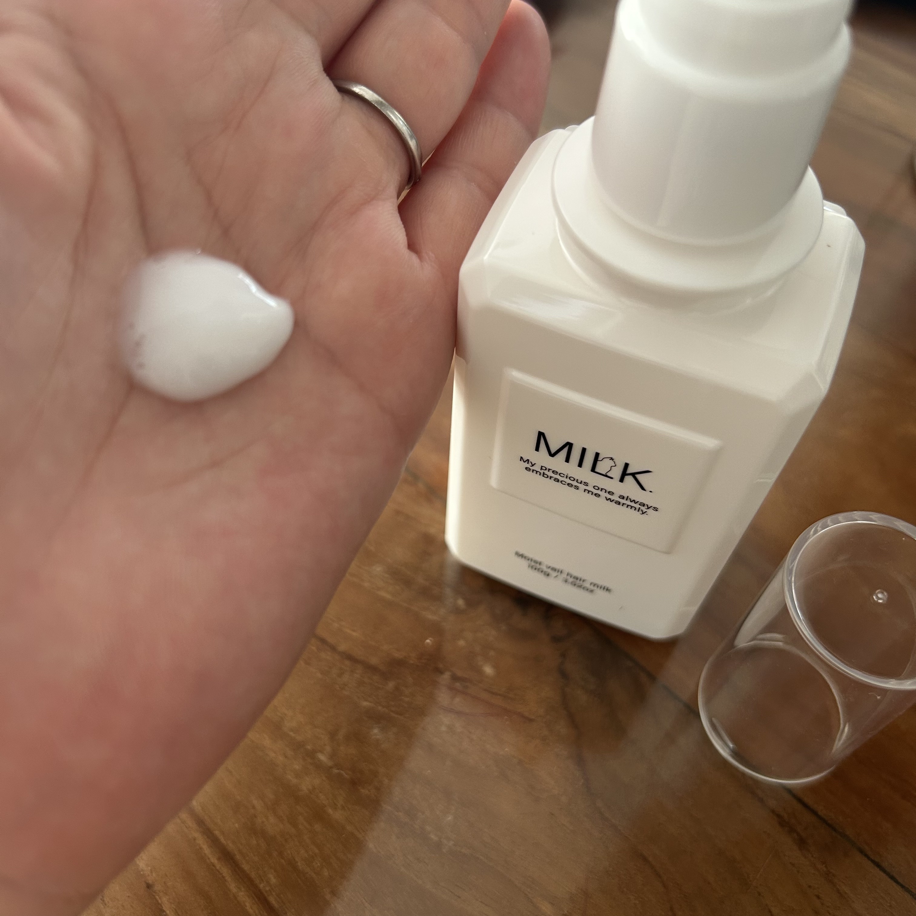 モイストヴェール ヘアミルク＜無香料＞/MILK./ヘアミルクを使ったクチコミ（2枚目）