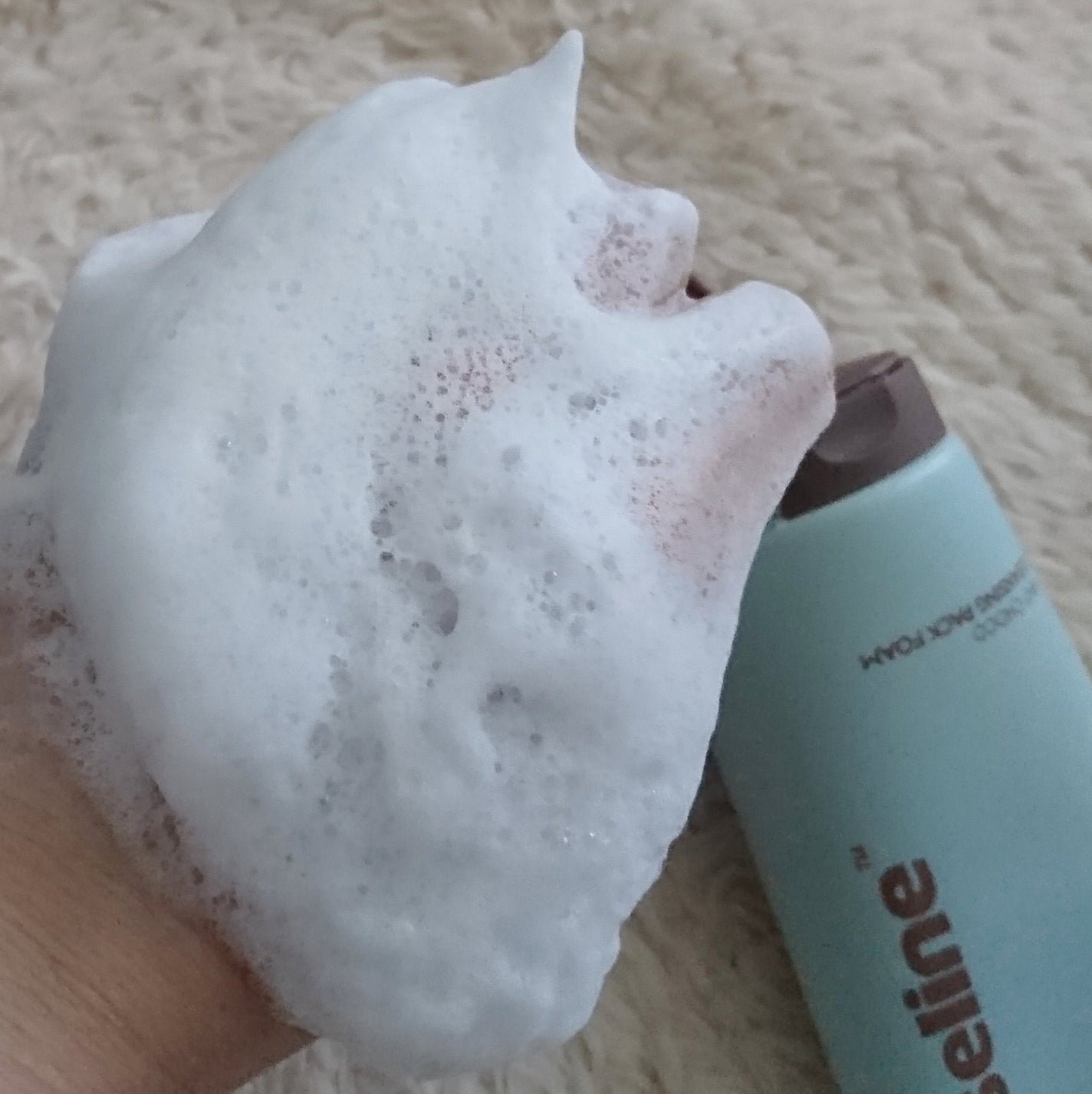 チョコミントクレンジングパックフォーム/nutseline/洗顔フォームを使ったクチコミ(5枚目)