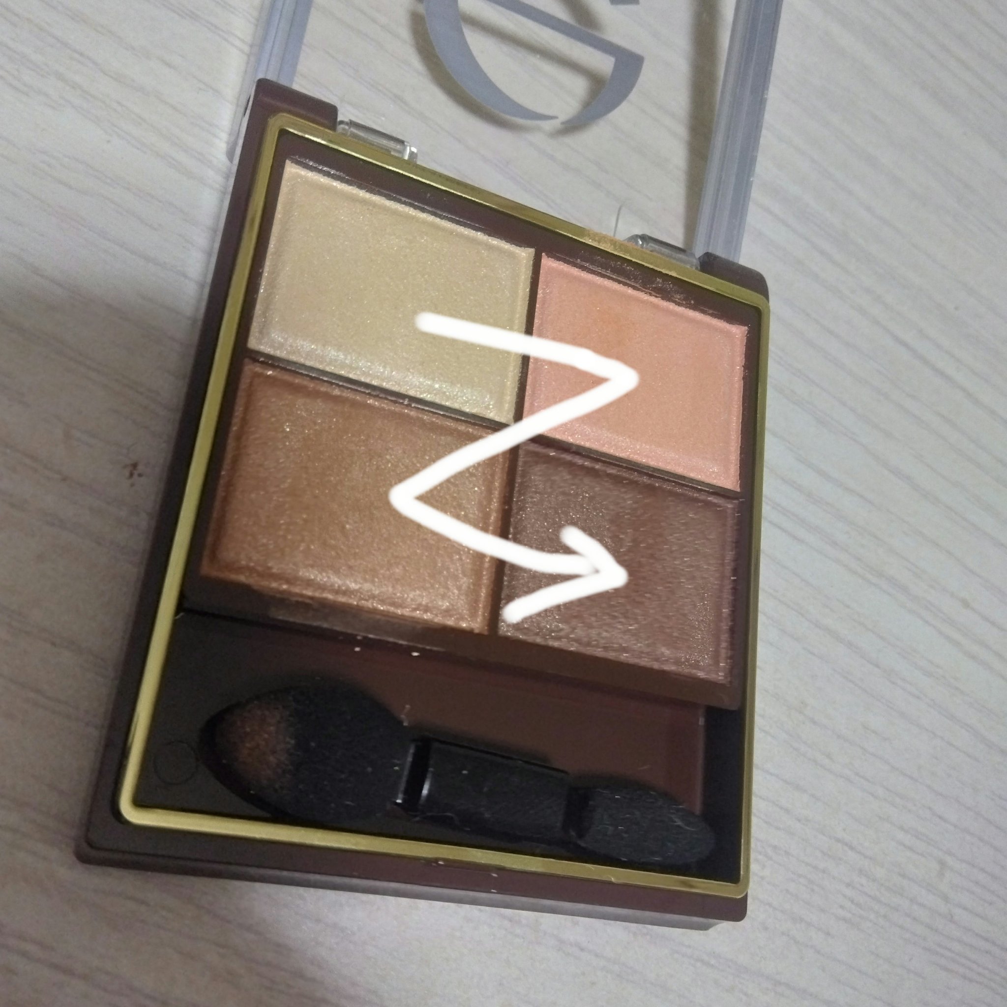 スキニーリッチシャドウ SR05 ウォームブラウン/excel/アイシャドウパレットを使ったクチコミ（2枚目）