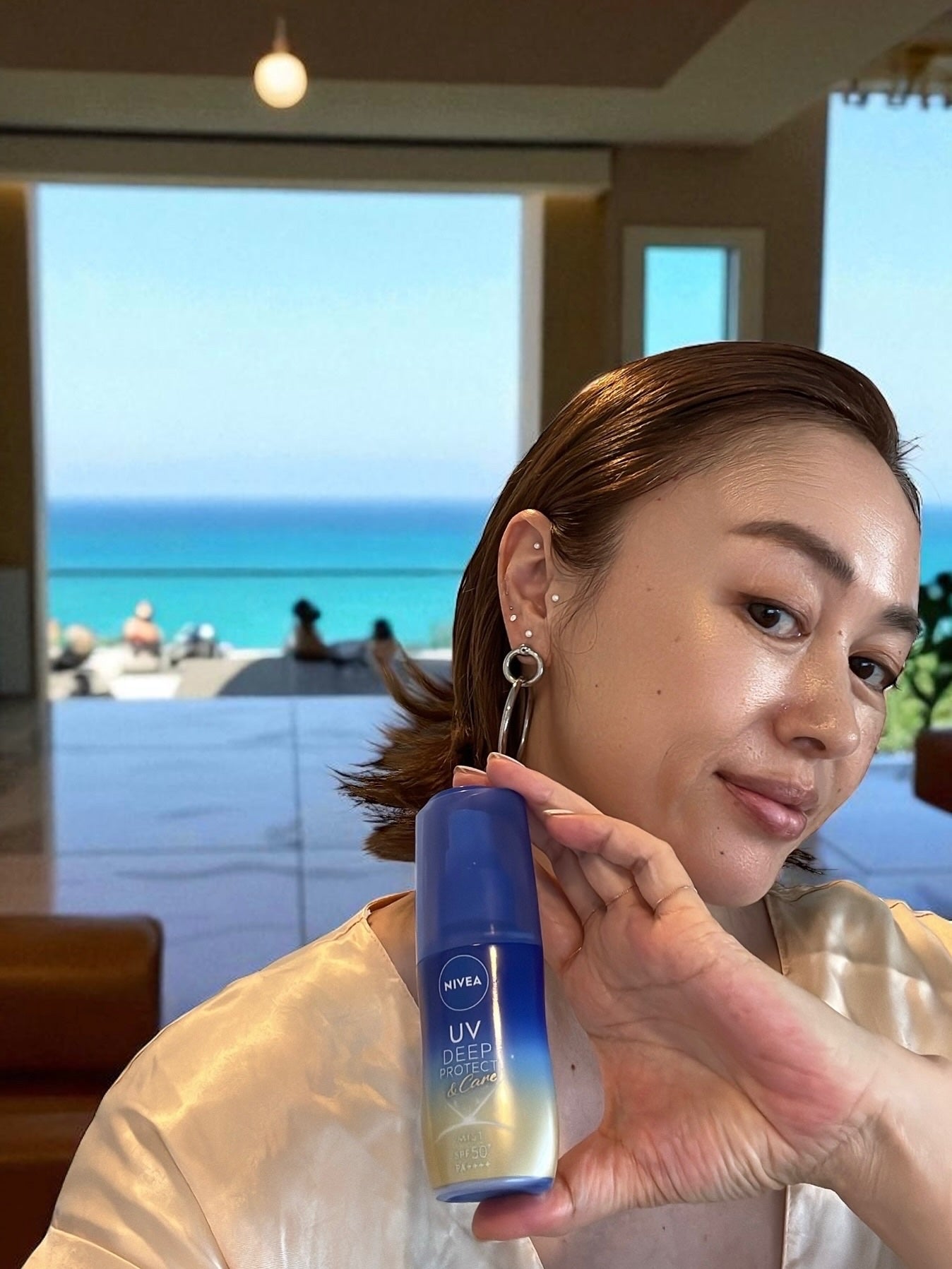 ニベアUV ディーププロテクト&ケア ミルクミスト/ニベア/日焼け止めミスト・スプレーを使ったクチコミ(4枚目)
