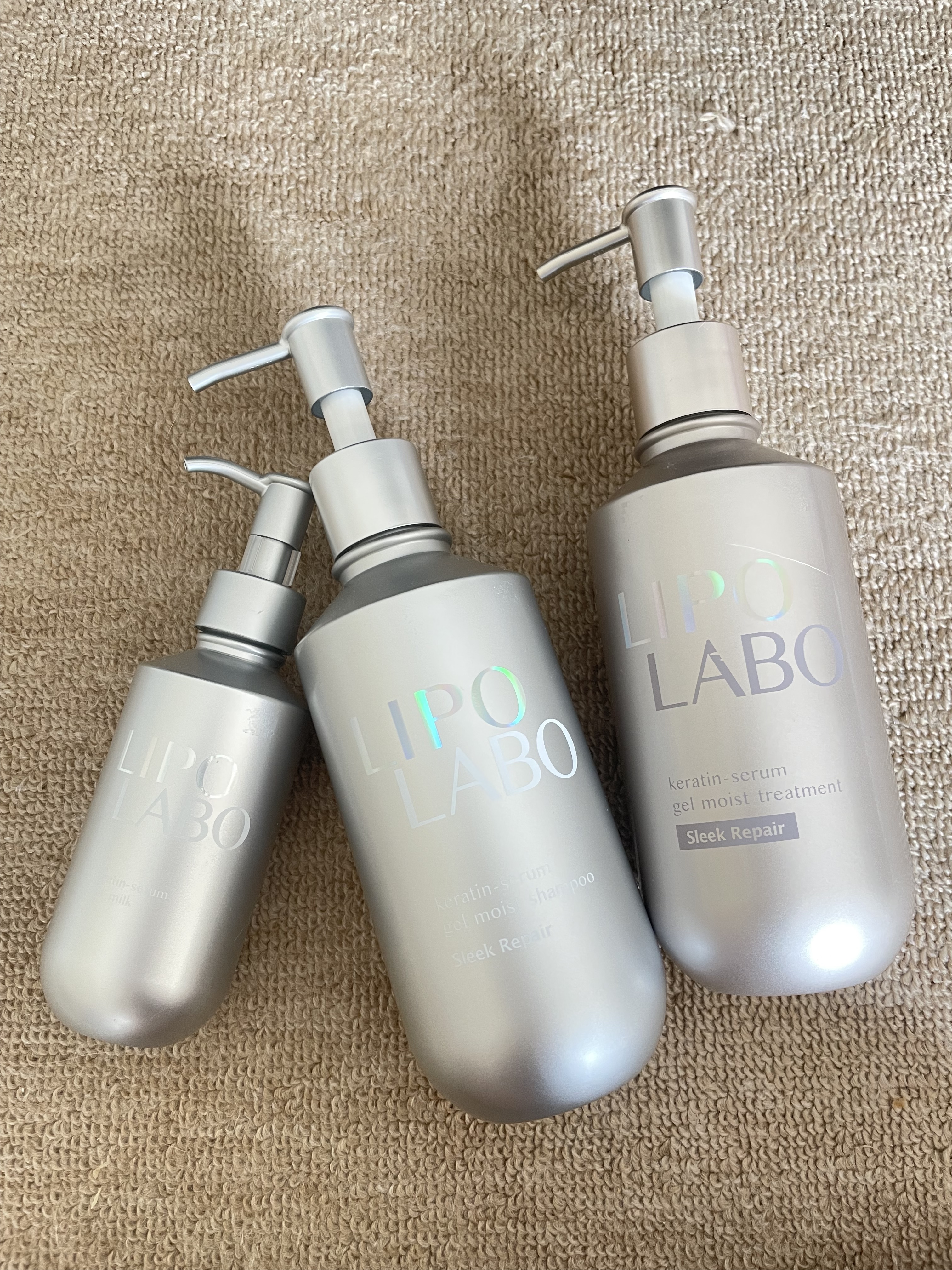 リポ ラボ ケラチンセラム ジェルモイスト シャンプー /トリートメントスリークリペア＊/LIPO　LABO/市販シャンプーを使ったクチコミ（1枚目）