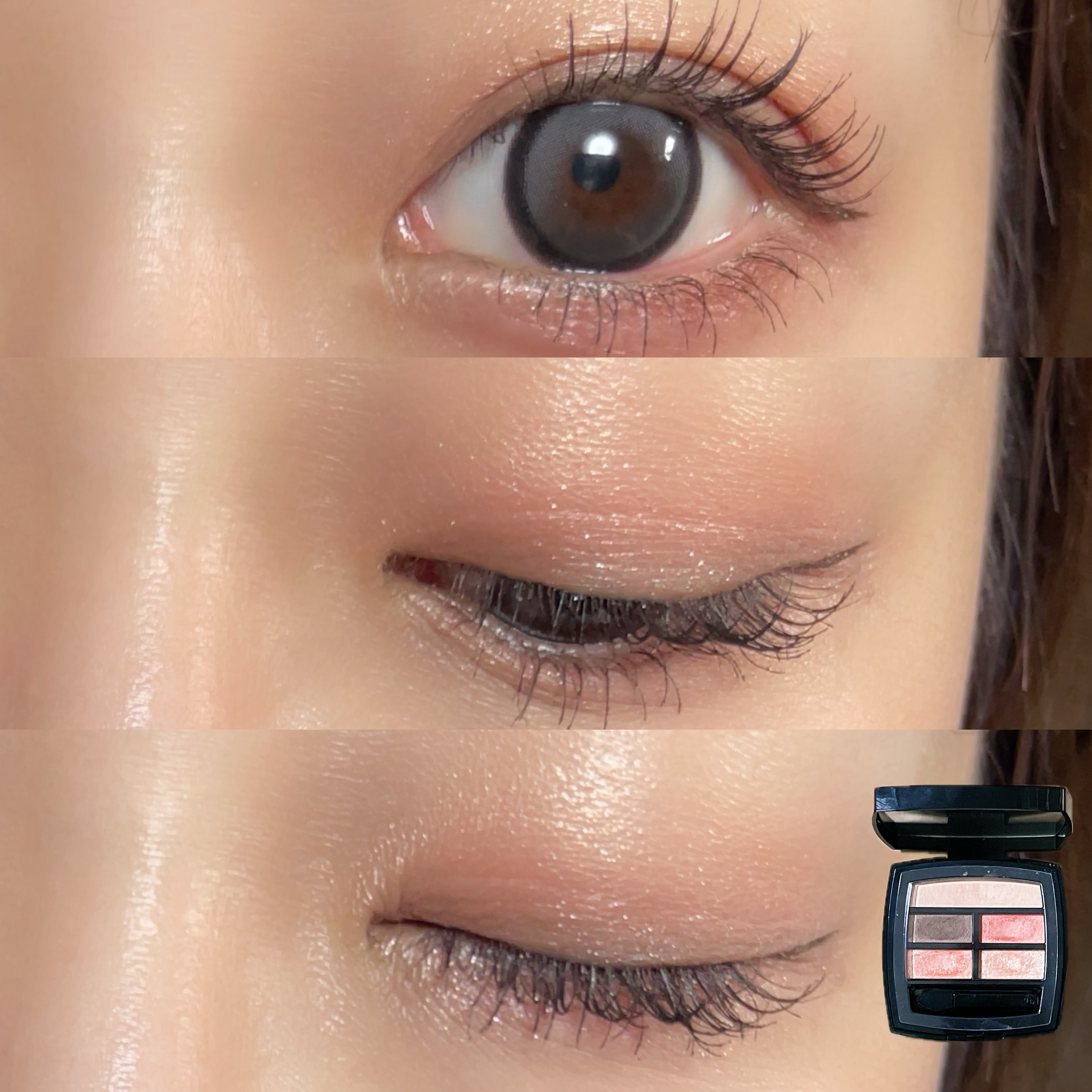 CHANEL レ ベージュ パレット ルガールのクチコミ「今日は大好きなCHANEL
レ ベージュ パレット ルガール
ウォームで！！
アイシャドウに迷.....」（1枚目）