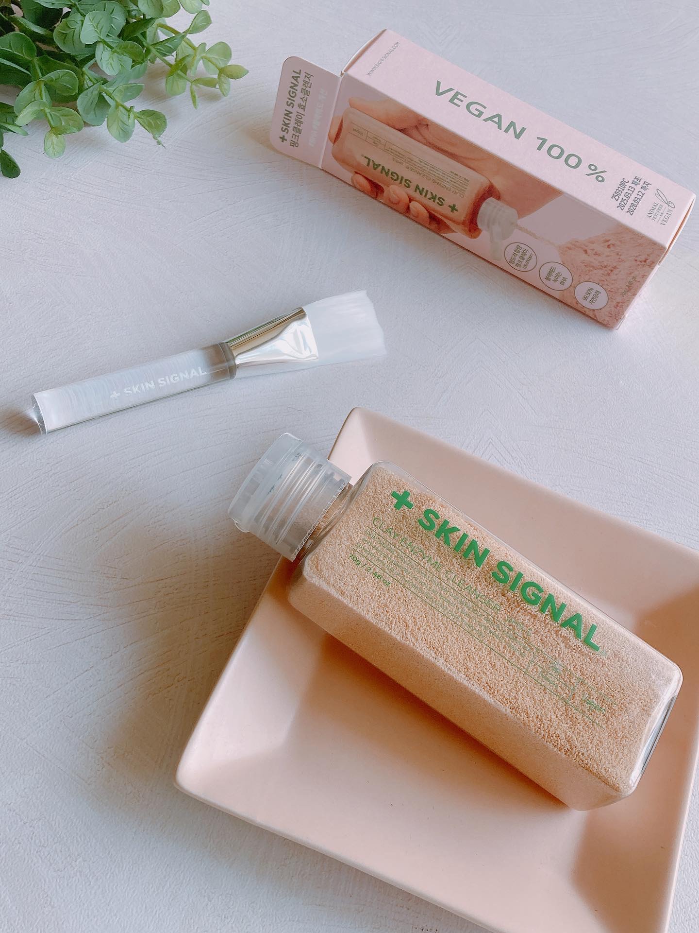 ピンククレイ酵素クレンザー/SKIN SIGNAL/洗顔パウダーを使ったクチコミ（1枚目）