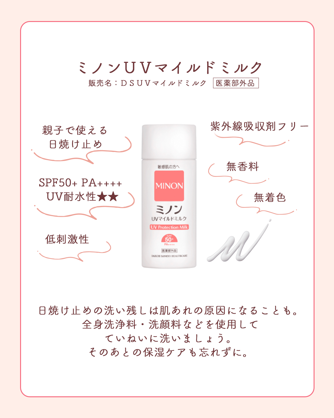 ミノンUVマイルドミルク/ミノン/日焼け止めミルクを使ったクチコミ(4枚目)