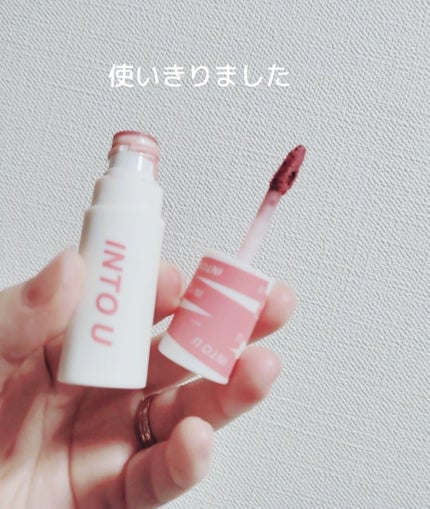 スーパーマットリップ&チークマッド/INTO U/口紅を使ったクチコミ(1枚目)