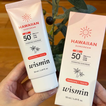 コットンフルーツウォーター ハワイアンUVプロテクトクリーム/wismin/日焼け止めクリームを使ったクチコミ(1枚目)