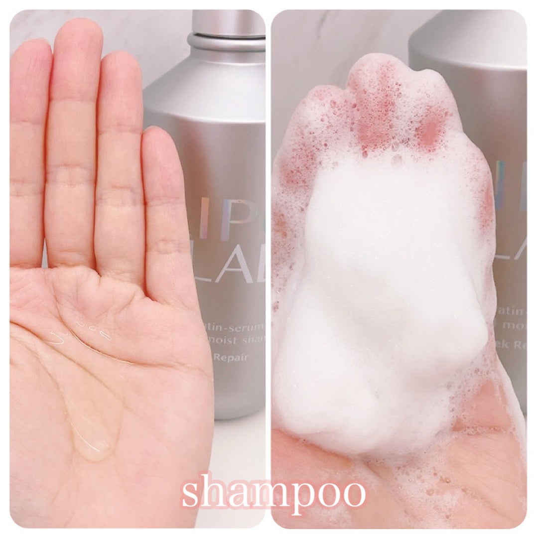 リポ ラボ ケラチンセラム ジェルモイスト シャンプー /トリートメントスリークリペア*/LIPO LABO/市販シャンプーを使ったクチコミ(2枚目)