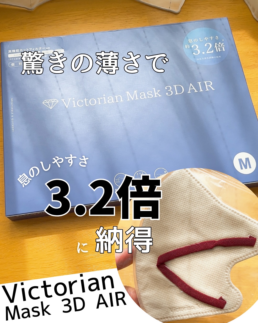 Victorian Mask 3D AIR/Victorian Mask/マスクを使ったクチコミ（1枚目）