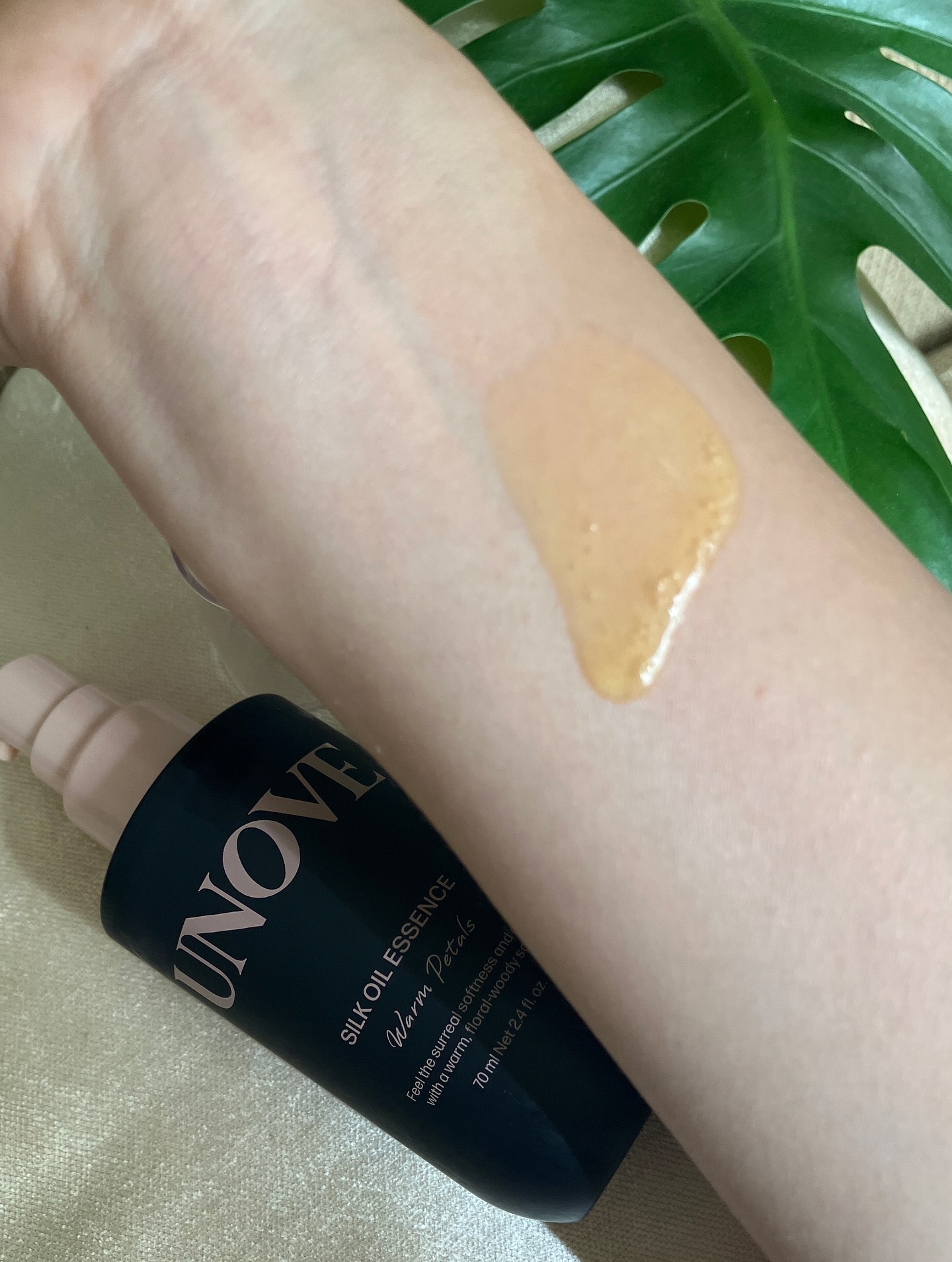 アノブ シルクエッセンスオイル ウォームペタルの香り/UNOVE/ヘアオイルを使ったクチコミ（2枚目）