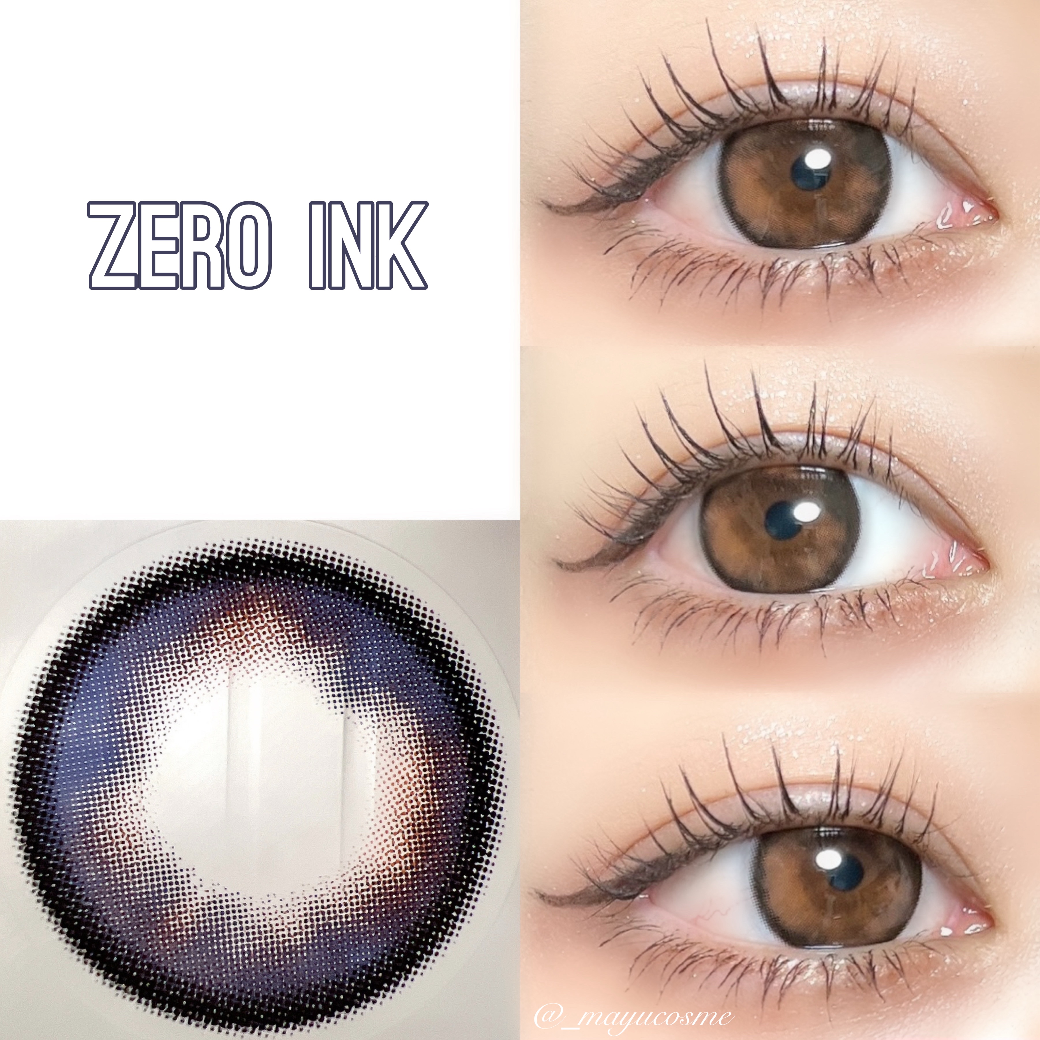 LILMOON 1day 0.03ZERO ゼロインク/LILMOON/ワンデー（１DAY）カラコンを使ったクチコミ（2枚目）