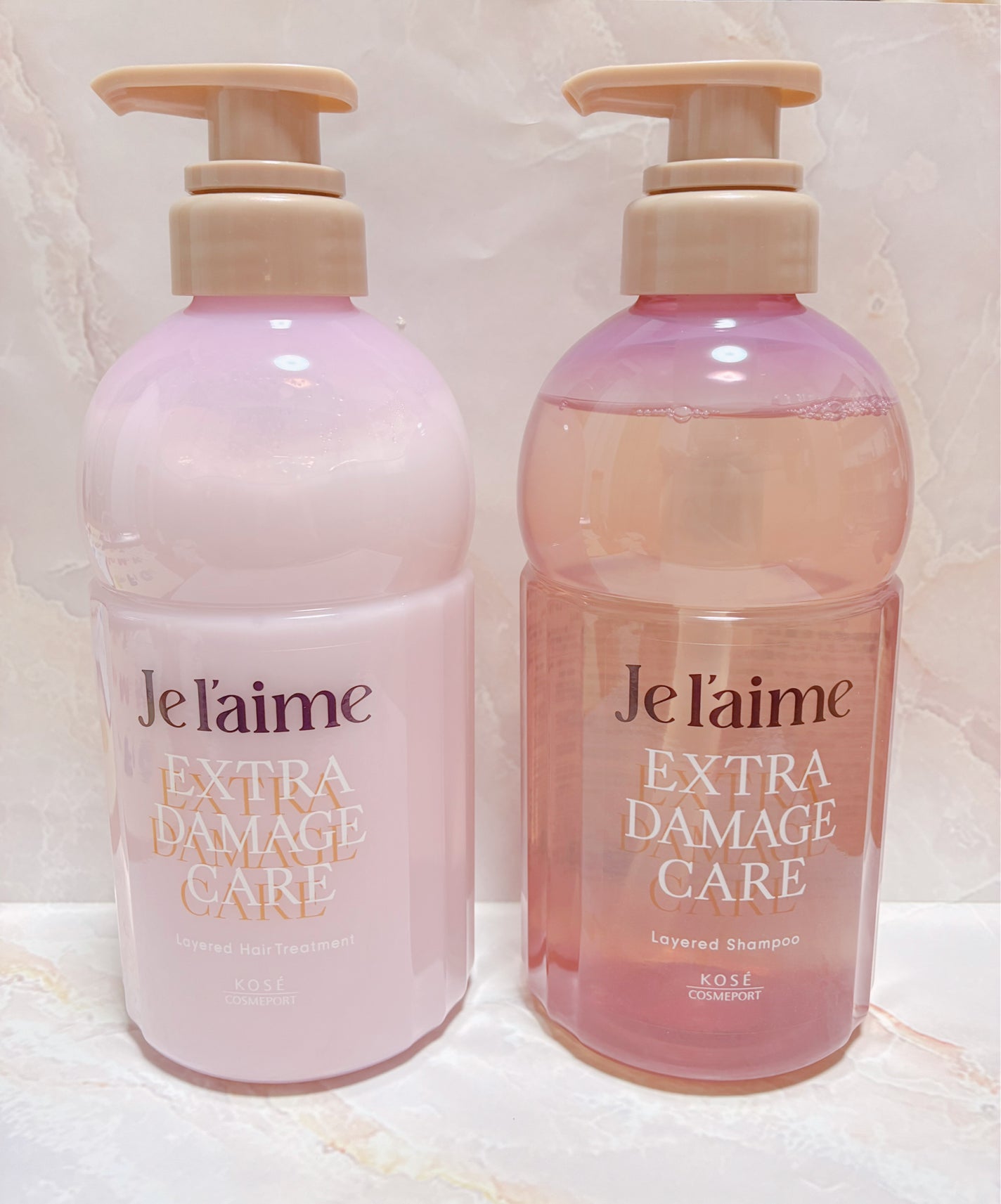 ジュレーム レイヤード シャンプー/ヘアトリートメント (エクストラダメージケア)/Je l'aime/市販シャンプーを使ったクチコミ(1枚目)