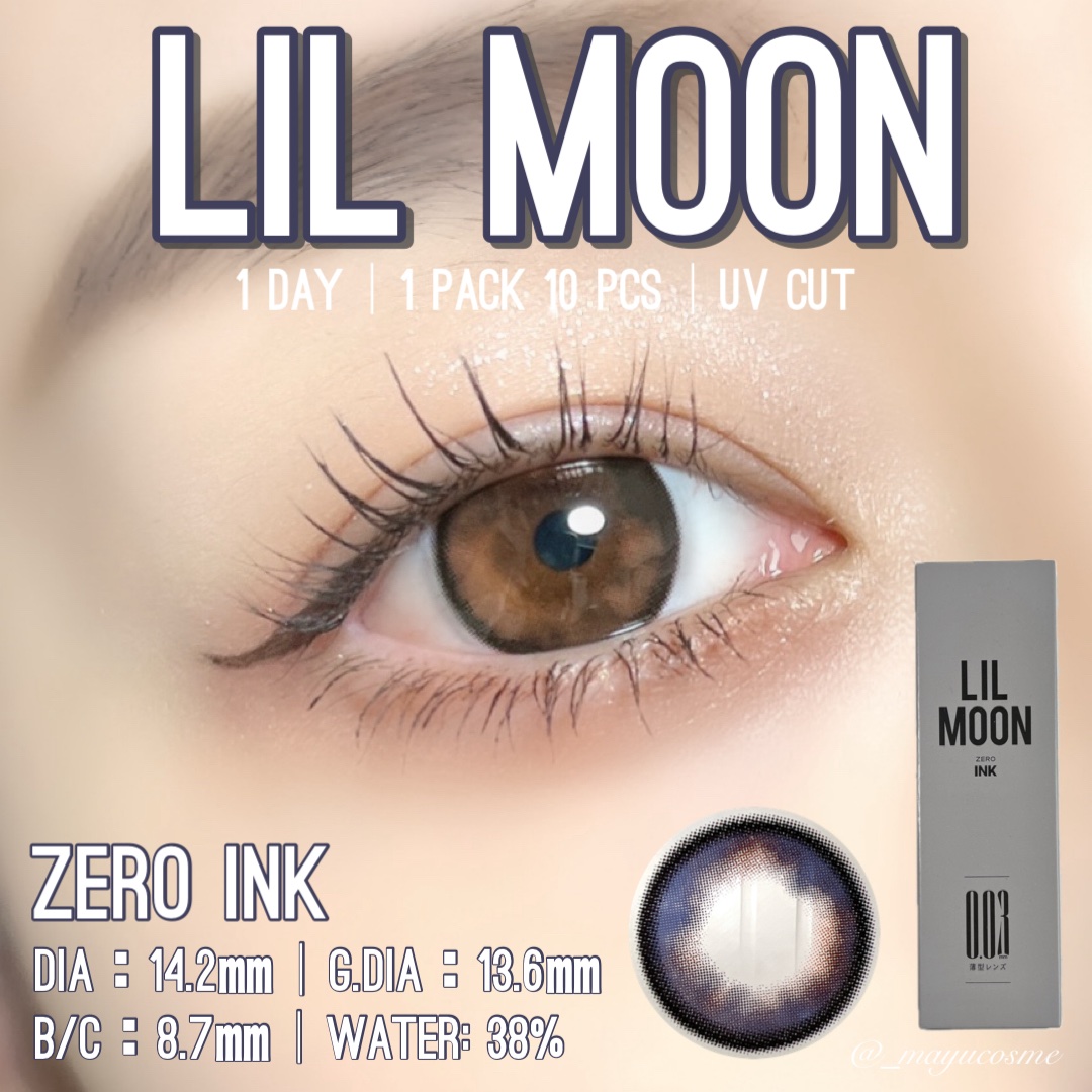 LILMOON 1day 0.03ZERO ゼロインク/LILMOON/ワンデー（１DAY）カラコンを使ったクチコミ（1枚目）