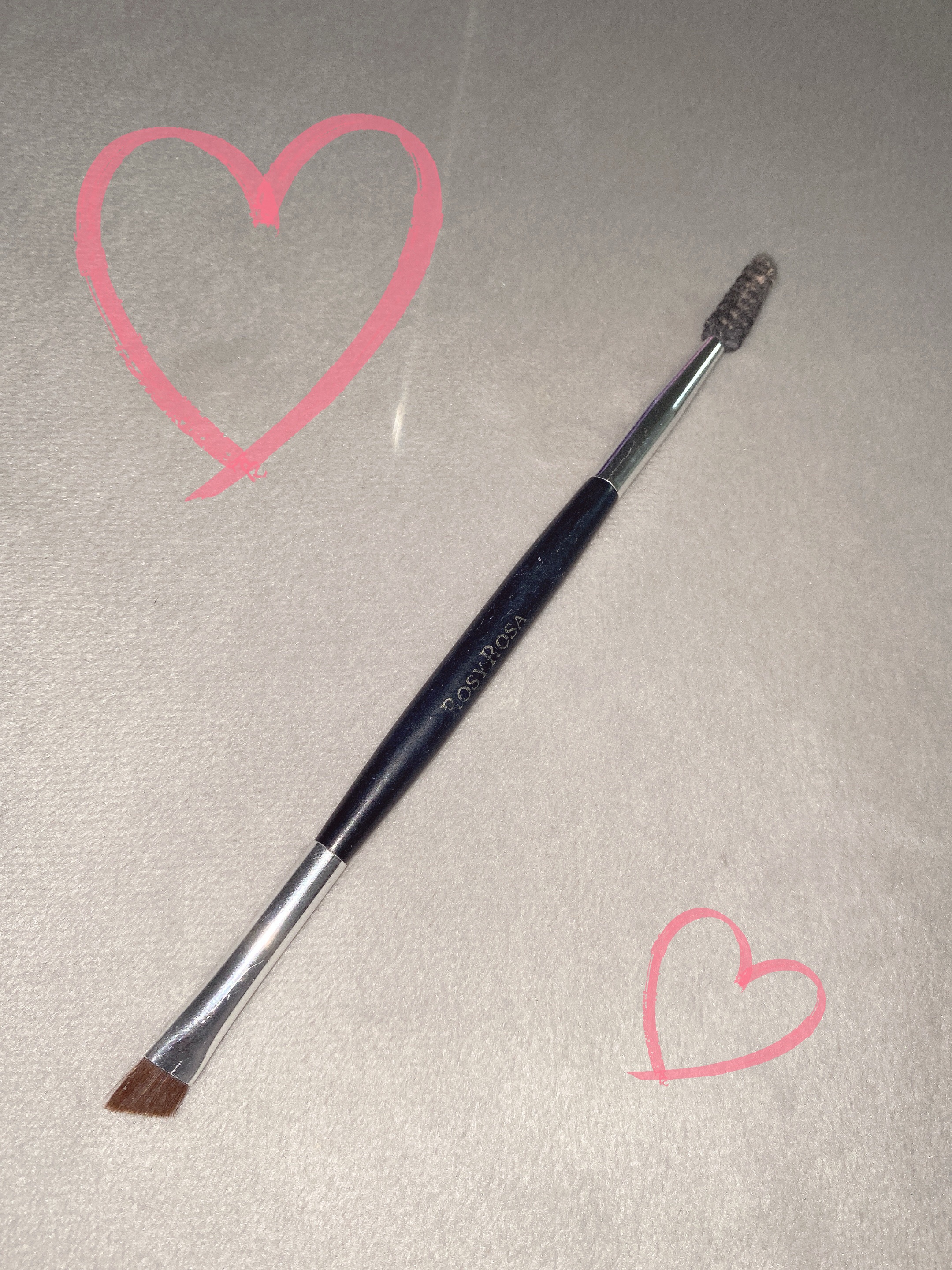 ダブルエンドアイブロウブラシ スクリュータイプ/ロージーローザ/メイクブラシを使ったクチコミ（1枚目）