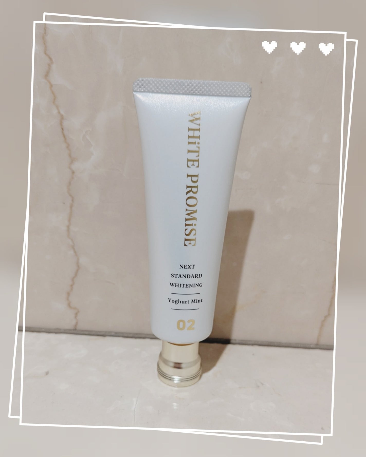 ホワイトプロミス 美白*+むし歯予防*/WHiTE PROMiSE/歯磨き粉を使ったクチコミ(1枚目)