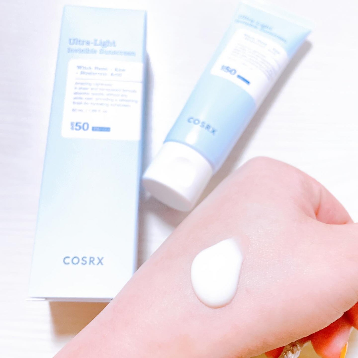ウルトラライト透明UVクリーム/COSRX/日焼け止めクリームを使ったクチコミ(4枚目)