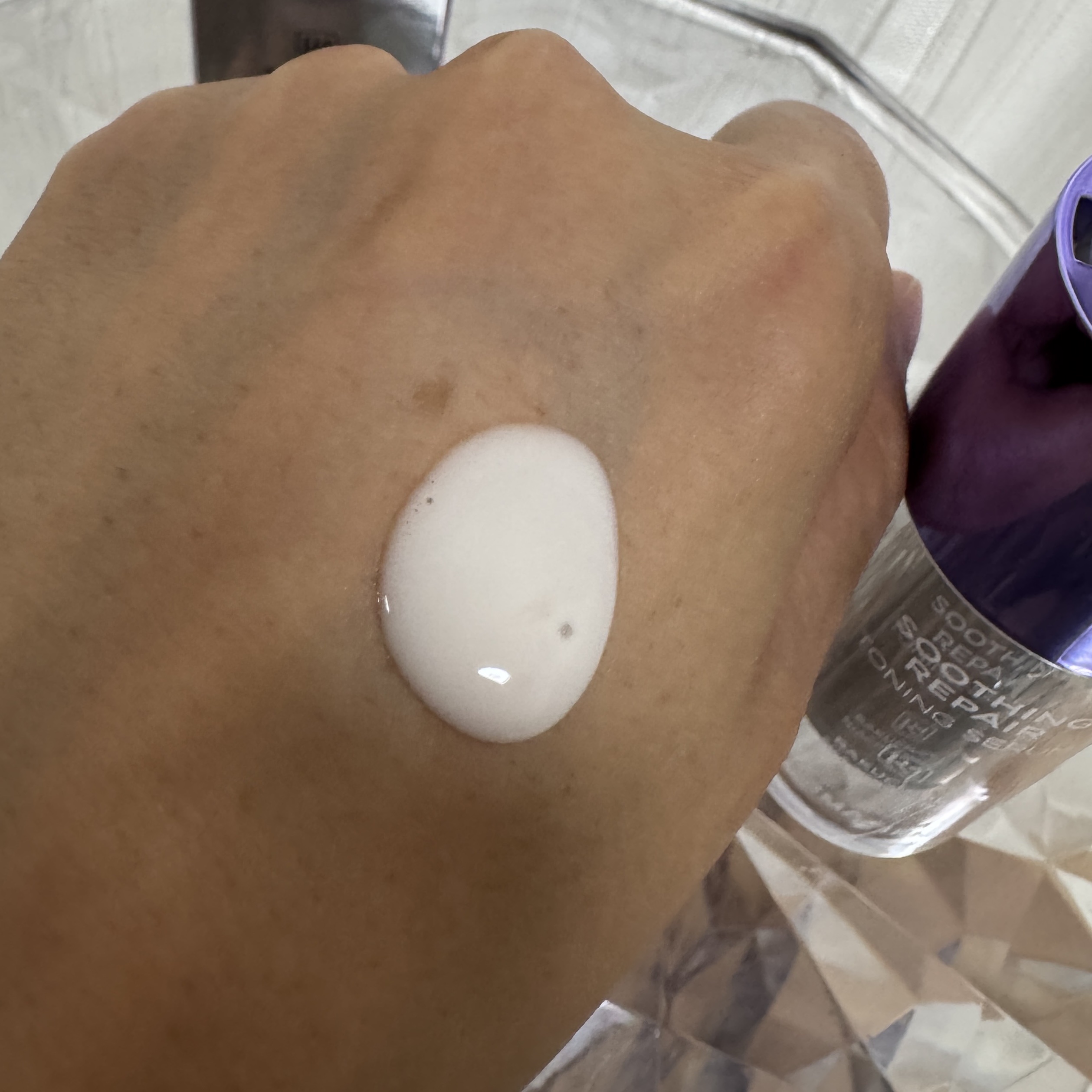 SOOTHING REPAIR TONING SERUM R4/ダーマファーム/美容液を使ったクチコミ（3枚目）