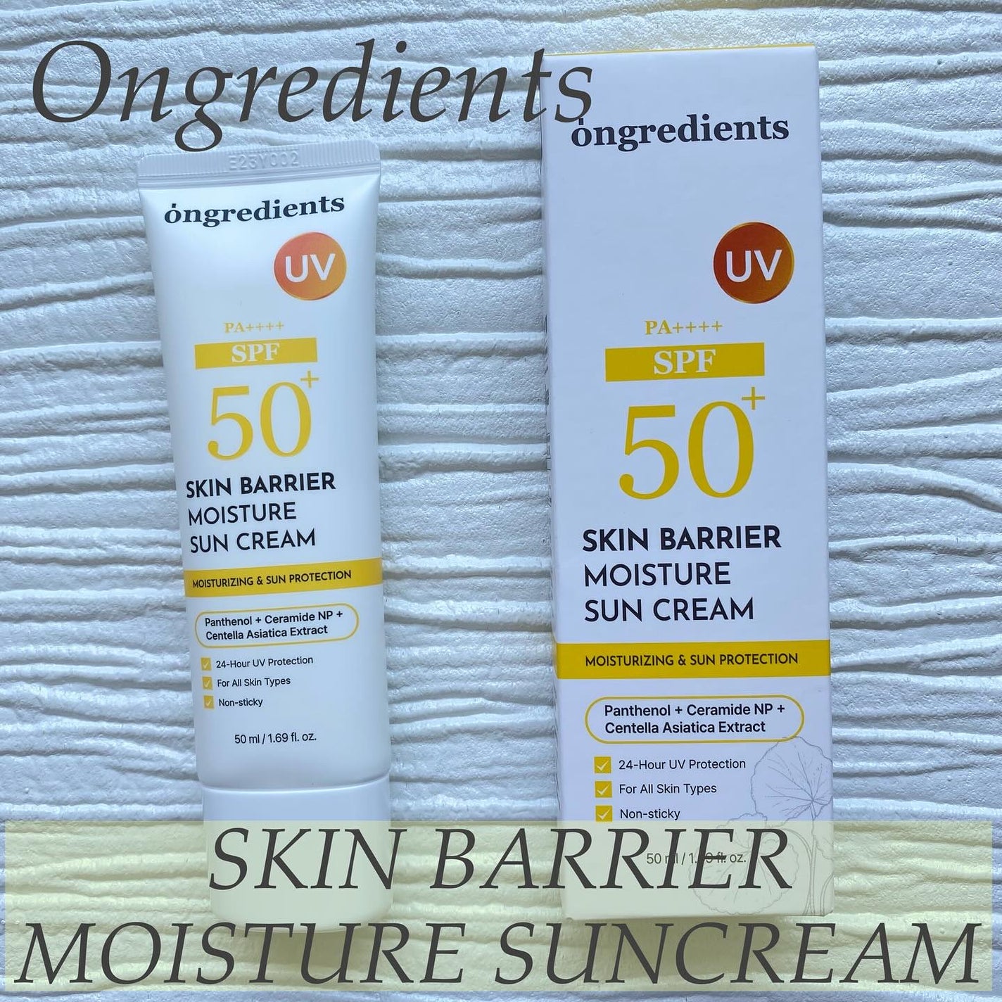 スキンバリアモイスチャーサンクリーム/Ongredients/日焼け止めクリームを使ったクチコミ(1枚目)