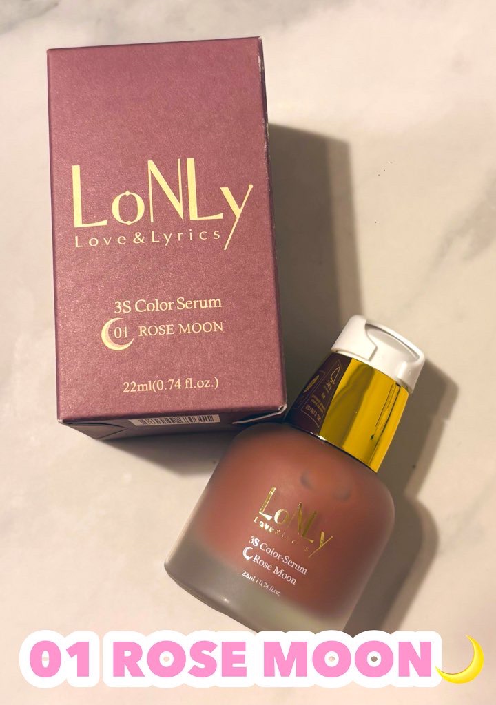 3S カラーセラム 01 Rose Moon/LoNLy /リキッドチークを使ったクチコミ（1枚目）