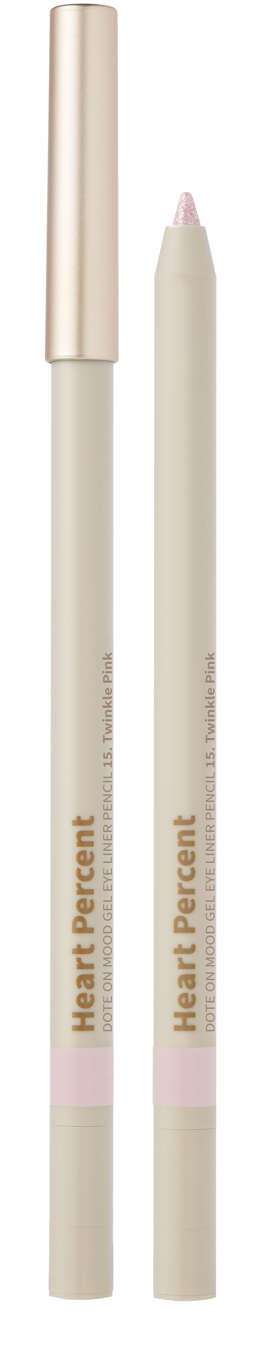ドットオンムードジェルアイライナーペンシル 15.トゥインクル ピンク