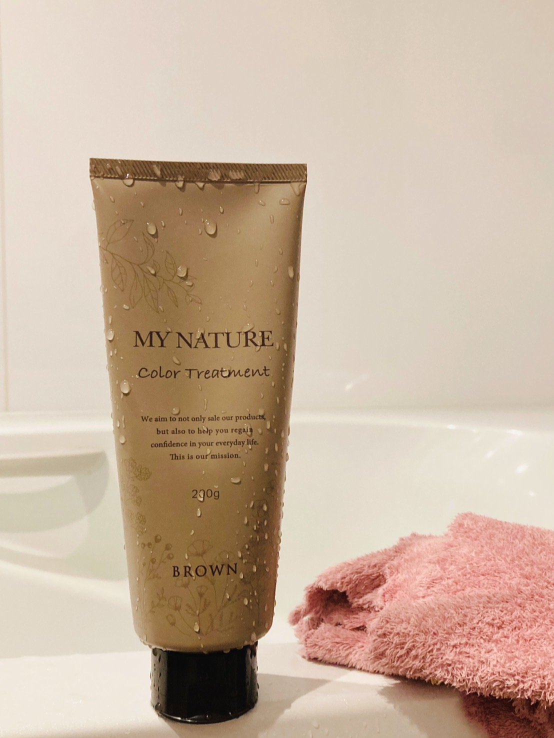 オールインワン カラートリートメント ブラウン/マイナチュレ/ヘアカラーを使ったクチコミ（1枚目）