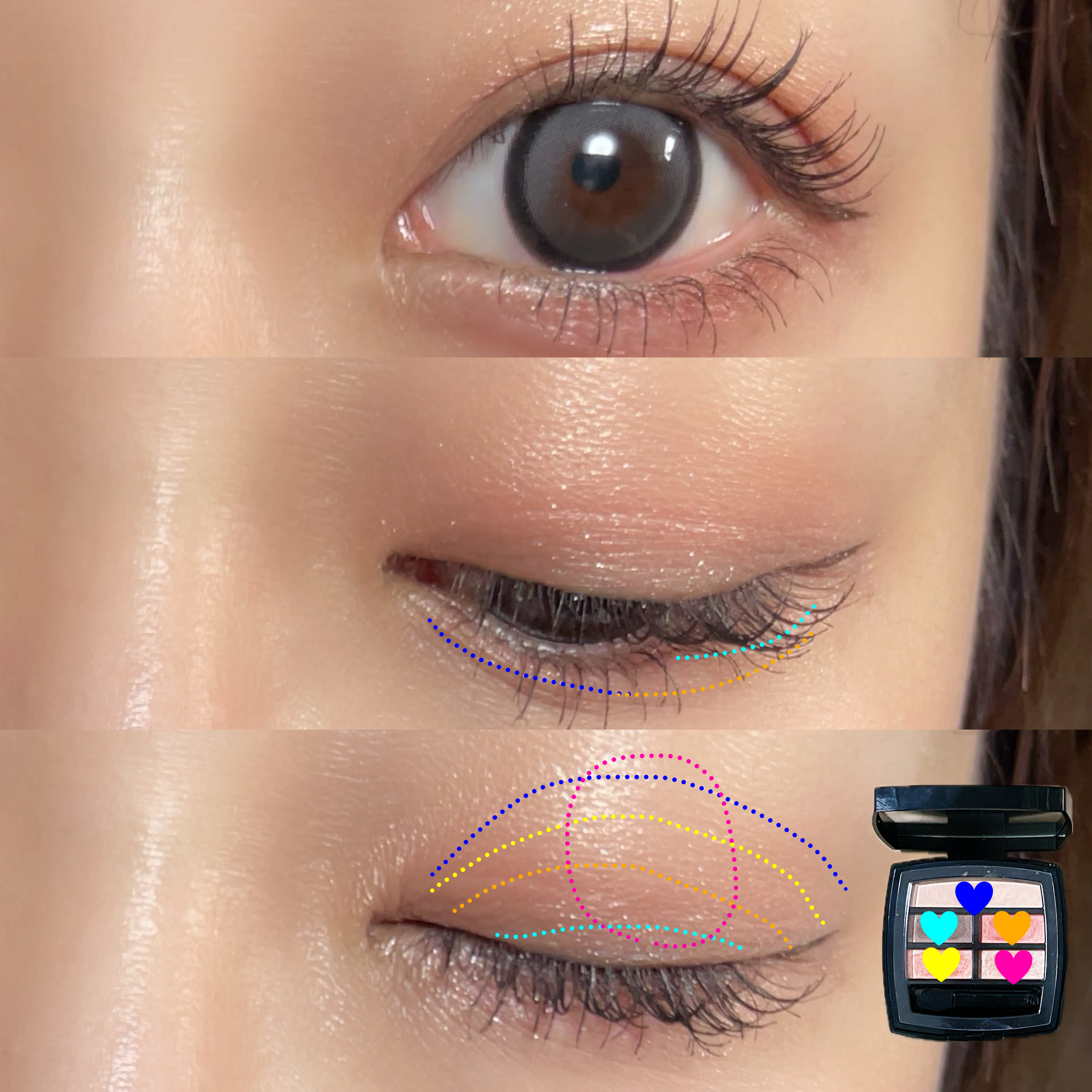 CHANEL レ ベージュ パレット ルガールのクチコミ「今日は大好きなCHANEL
レ ベージュ パレット ルガール
ウォームで！！
アイシャドウに迷.....」（2枚目）