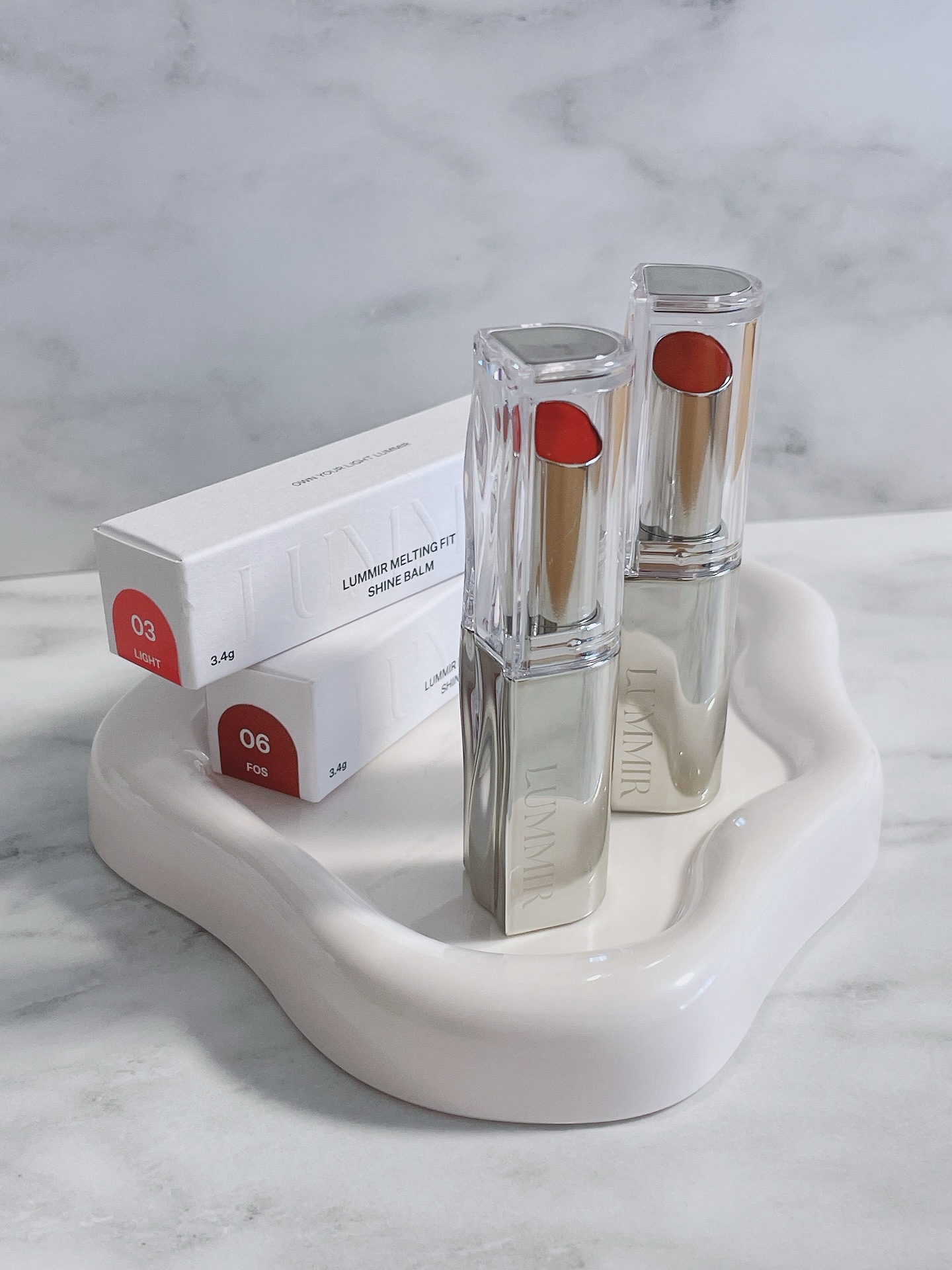 MELTING FIT SHINE BALM/Lummir/口紅を使ったクチコミ（2枚目）