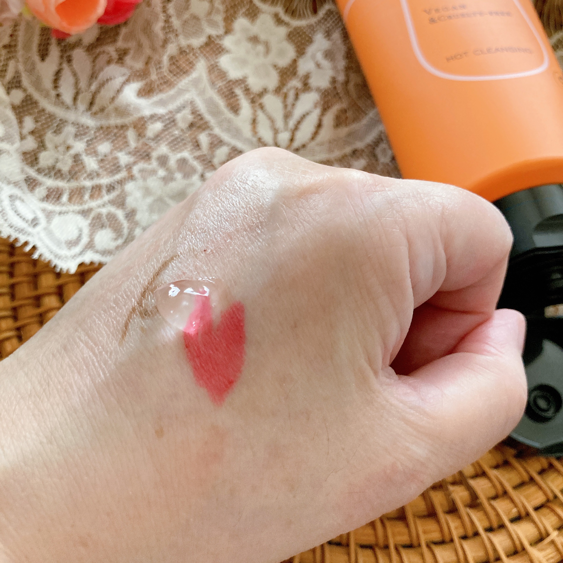 あつめの毛穴ホットクレンジング/ケアナボーテ/クレンジングジェルを使ったクチコミ（3枚目）