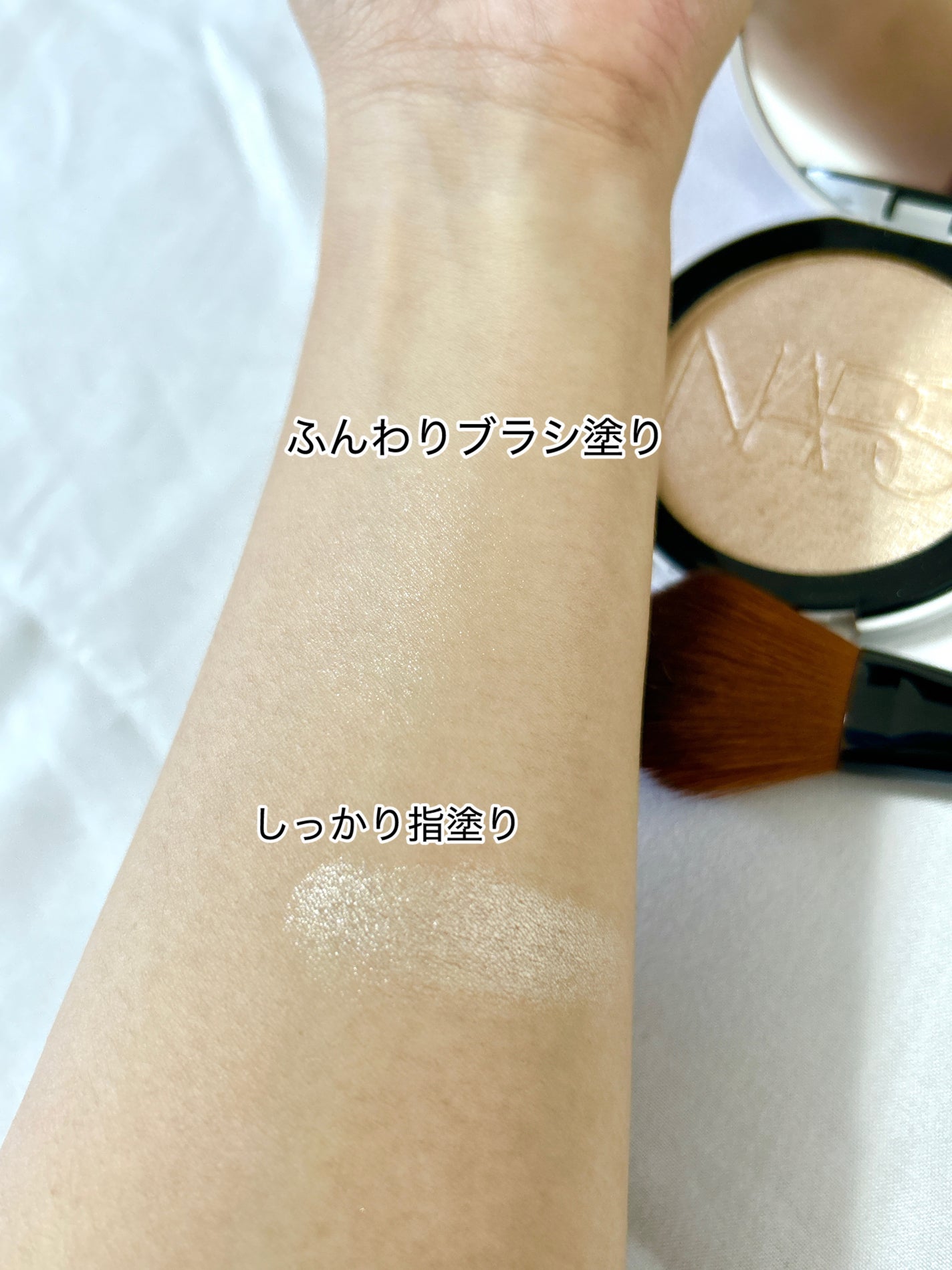 NARS ライトリフレクティング ルミナイジングパウダー/NARS/パウダーハイライトを使ったクチコミ(3枚目)
