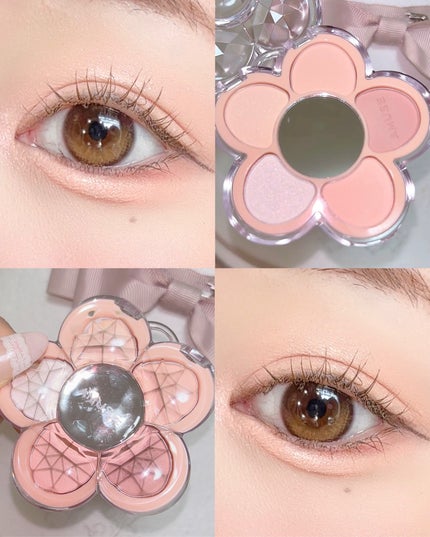 フローラアイパレット/AMUSE/アイシャドウを使ったクチコミ(5枚目)