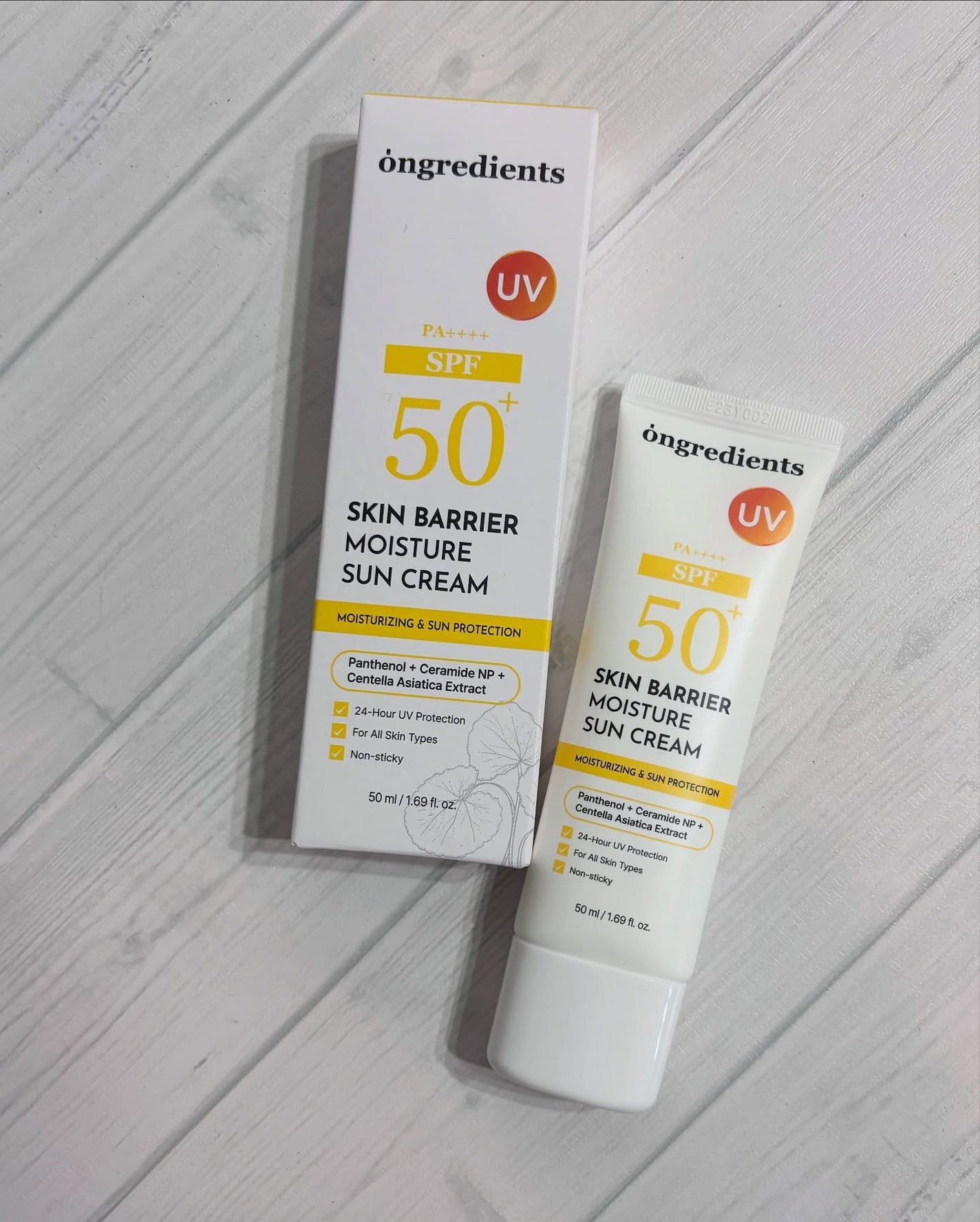 スキンバリアモイスチャーサンクリーム/Ongredients/日焼け止めクリームを使ったクチコミ(7枚目)