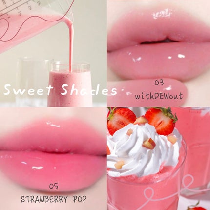 フィー 3Dボリューミングティント 01 スウィーティーデュー/fwee/リップティントの画像