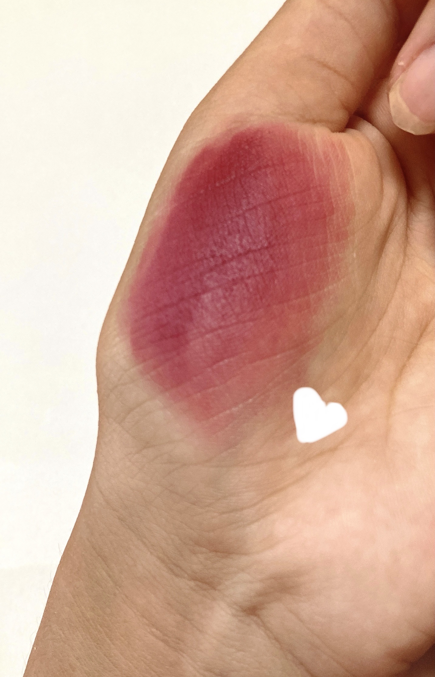 カラーリップマット 04 オールドチェリー/rom&nd/口紅を使ったクチコミ（2枚目）