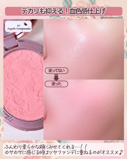 ミッドサマーフェアリーテイルズ コレクション ベルベットチークブラッシュ/FlowerKnows/パウダーチークを使ったクチコミ(5枚目)