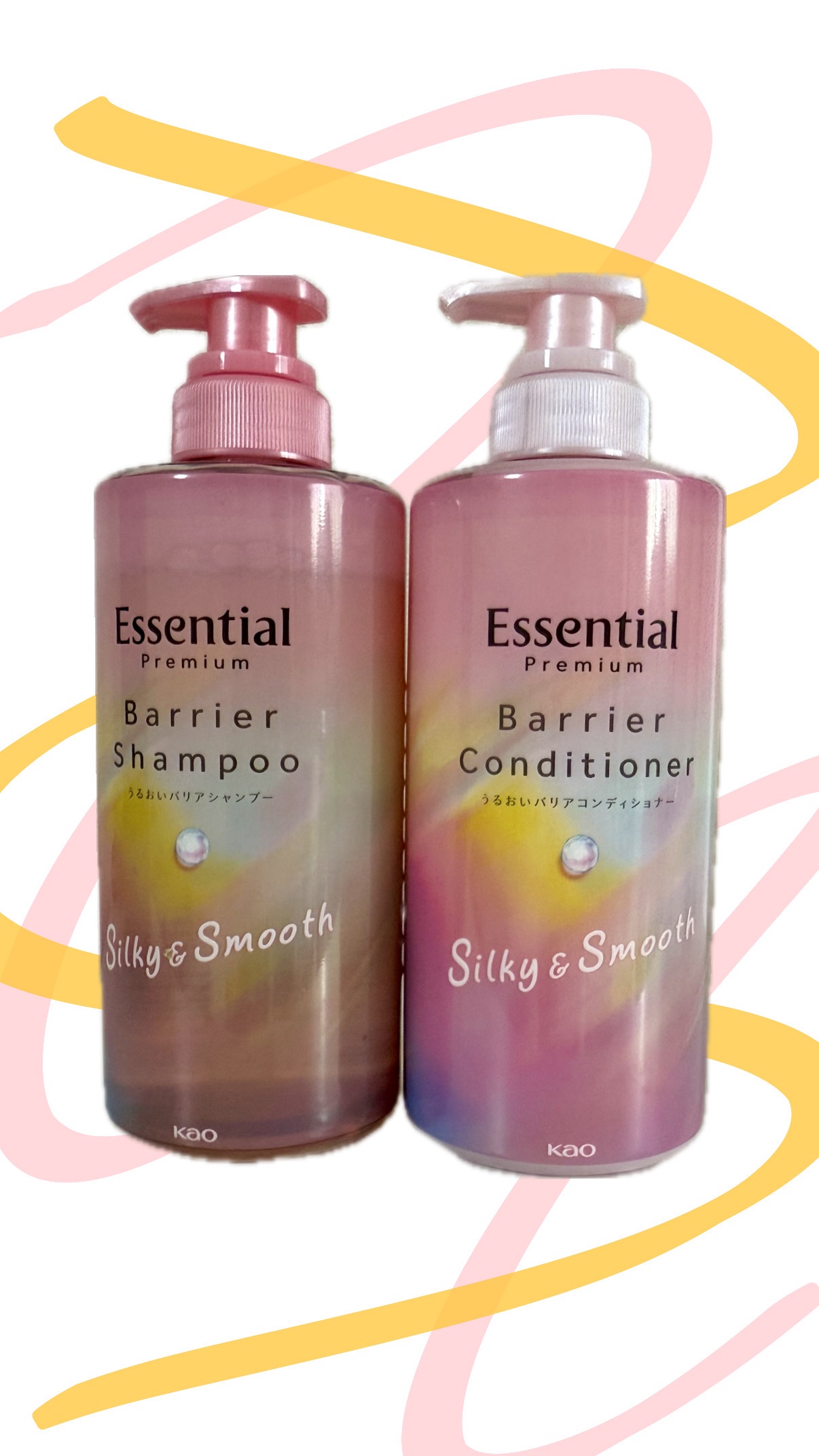 エッセンシャルプレミアム バリアシャンプー・コンディショナー シルキー＆スムース/エッセンシャル/市販シャンプーを使ったクチコミ（1枚目）