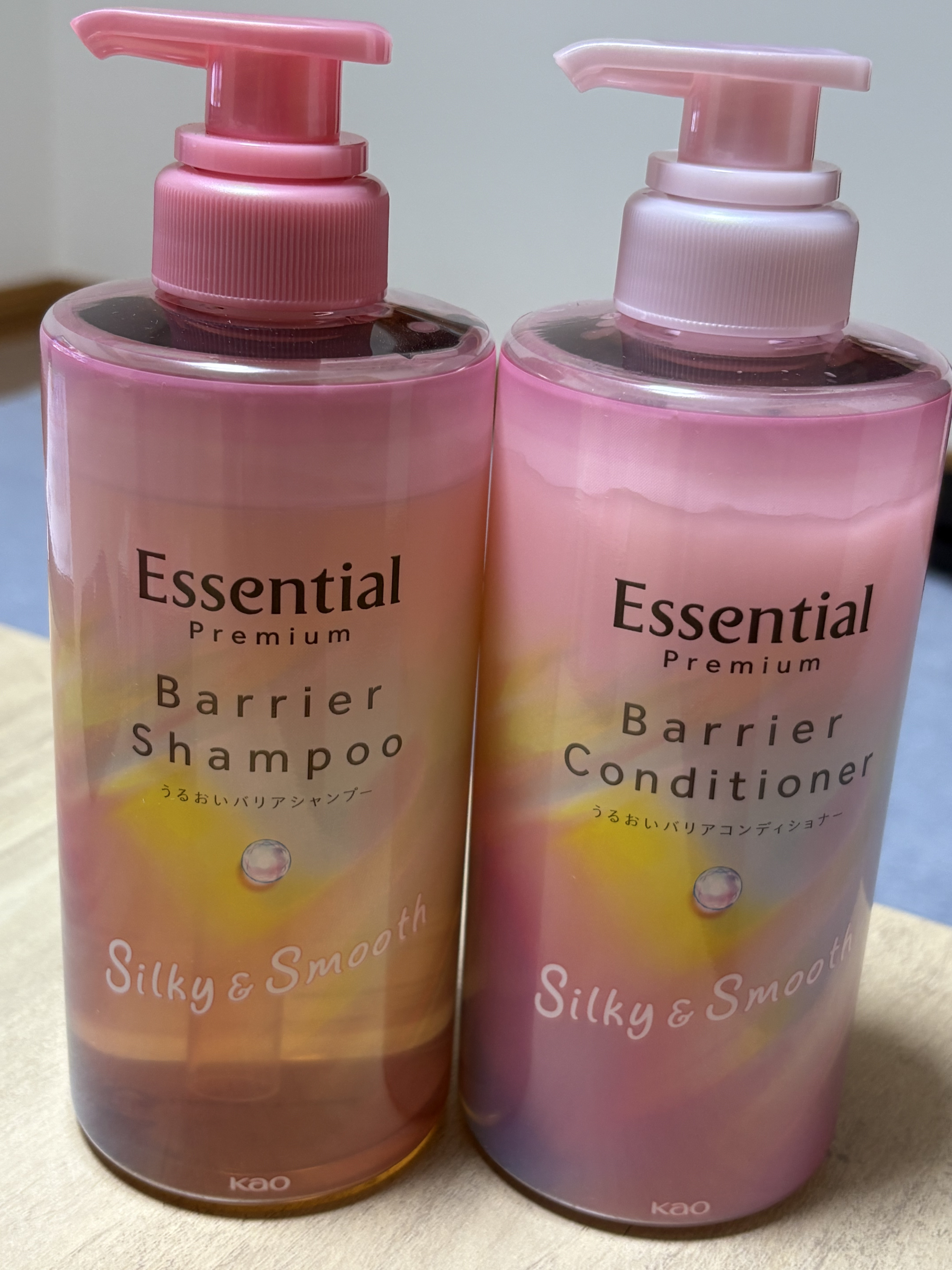 エッセンシャルプレミアム バリアシャンプー・コンディショナー シルキー＆スムース/エッセンシャル/市販シャンプーを使ったクチコミ（1枚目）