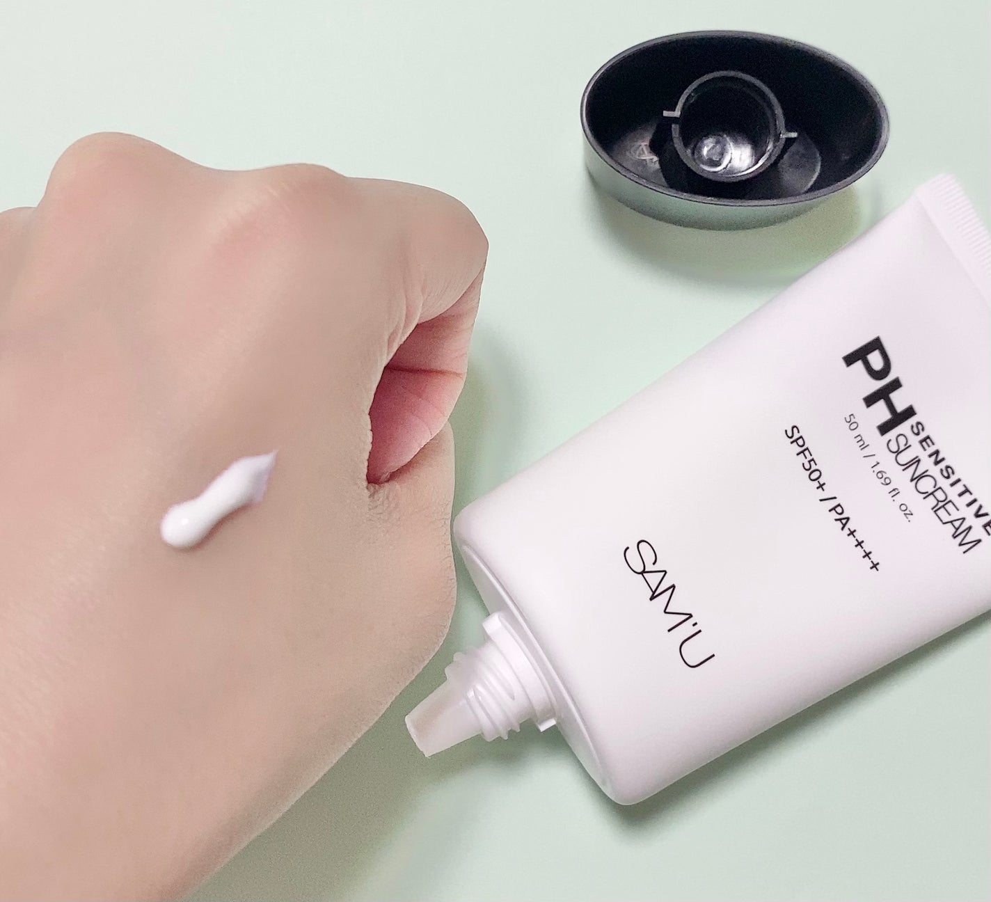 サミュ PHセンシティブサンクリーム/SAM'U/日焼け止めクリームを使ったクチコミ(3枚目)