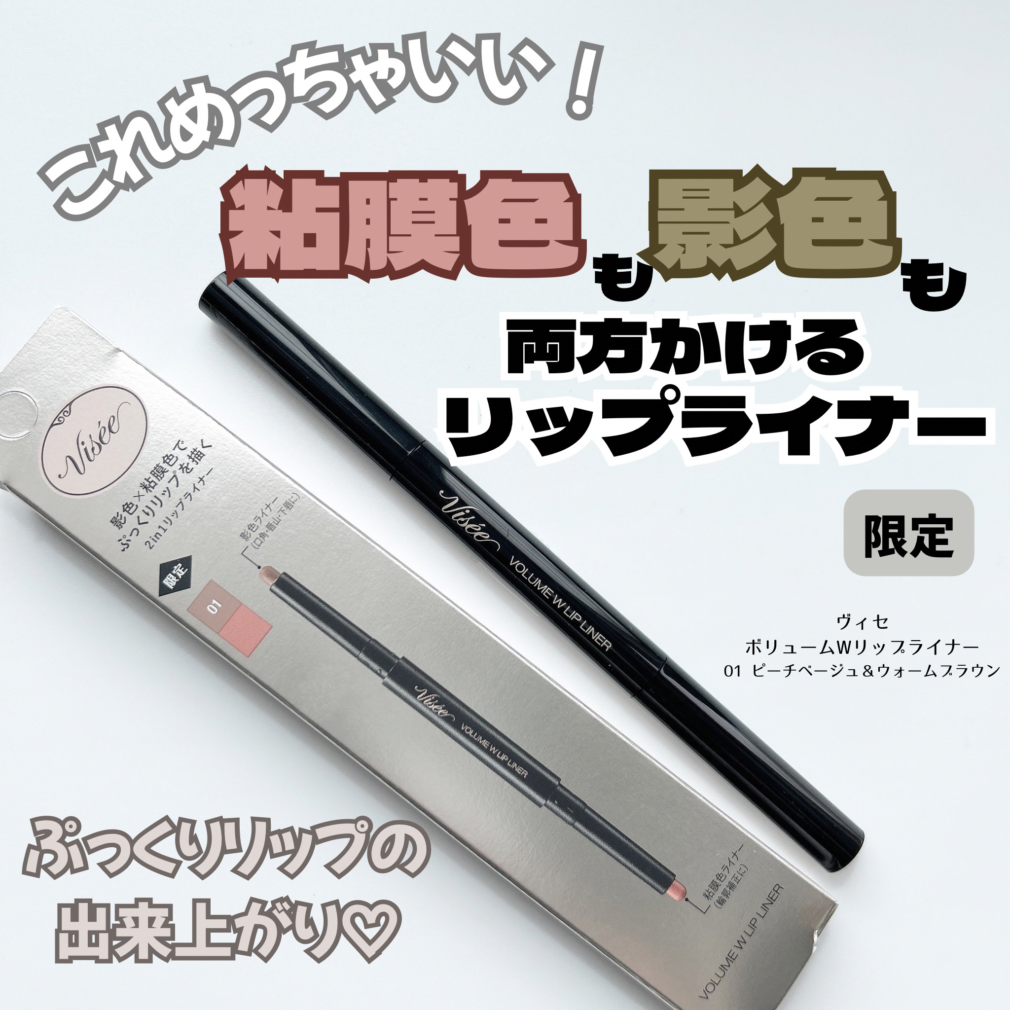 ボリューム Ｗリップライナー/Visée/リップライナーを使ったクチコミ（1枚目）