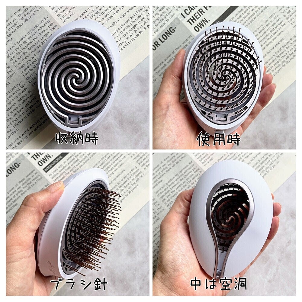 究極のヘアブラシ spiral shine/スパイラルシャイン/ヘアブラシを使ったクチコミ(4枚目)