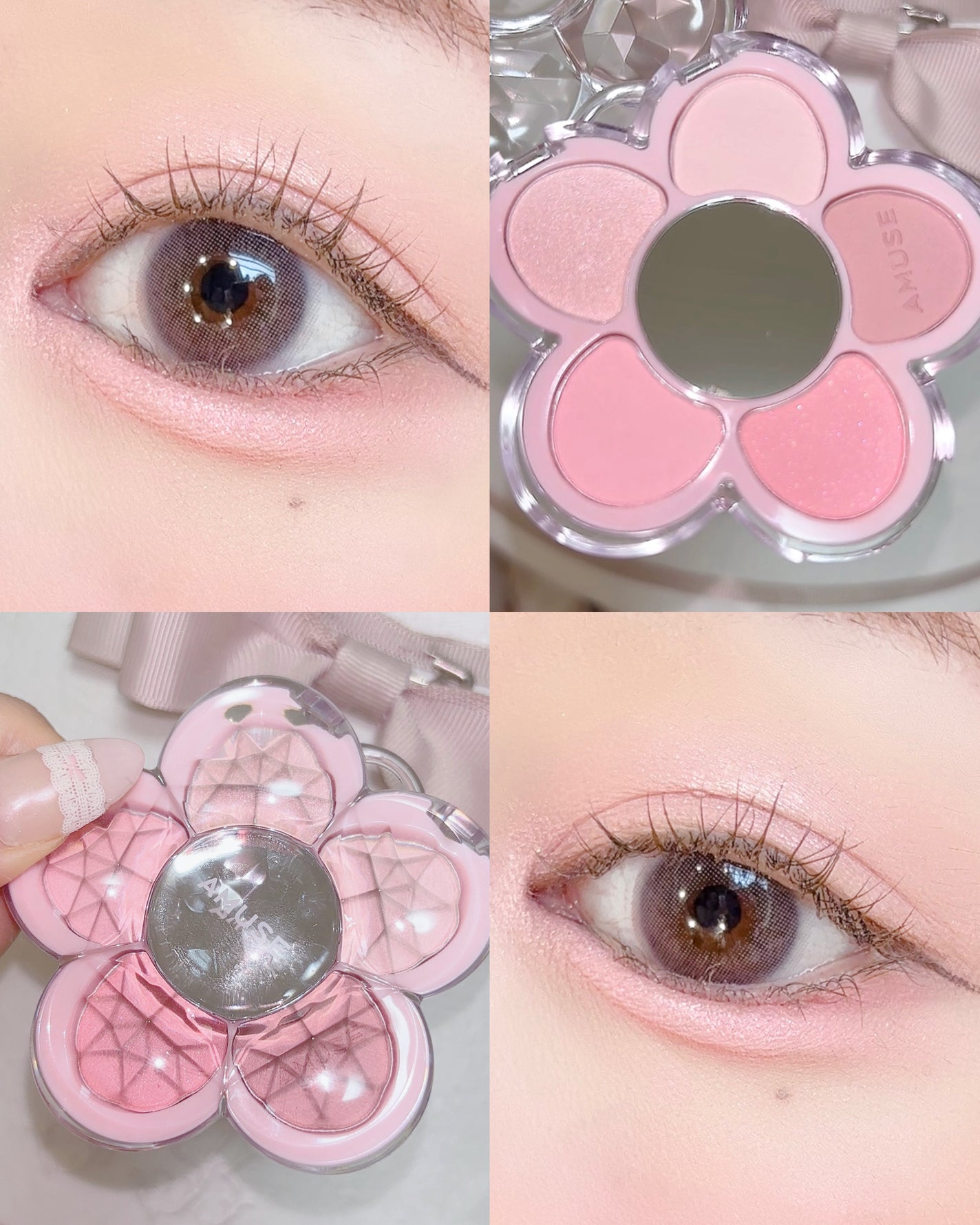 フローラアイパレット/AMUSE/アイシャドウを使ったクチコミ(5枚目)