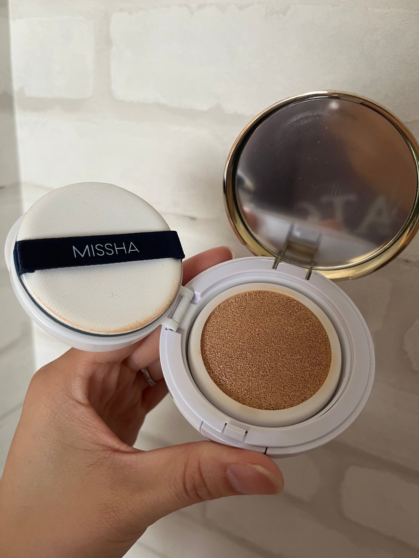 M クッション ファンデーション(モイスチャー)/MISSHA/クッションファンデーションを使ったクチコミ(2枚目)